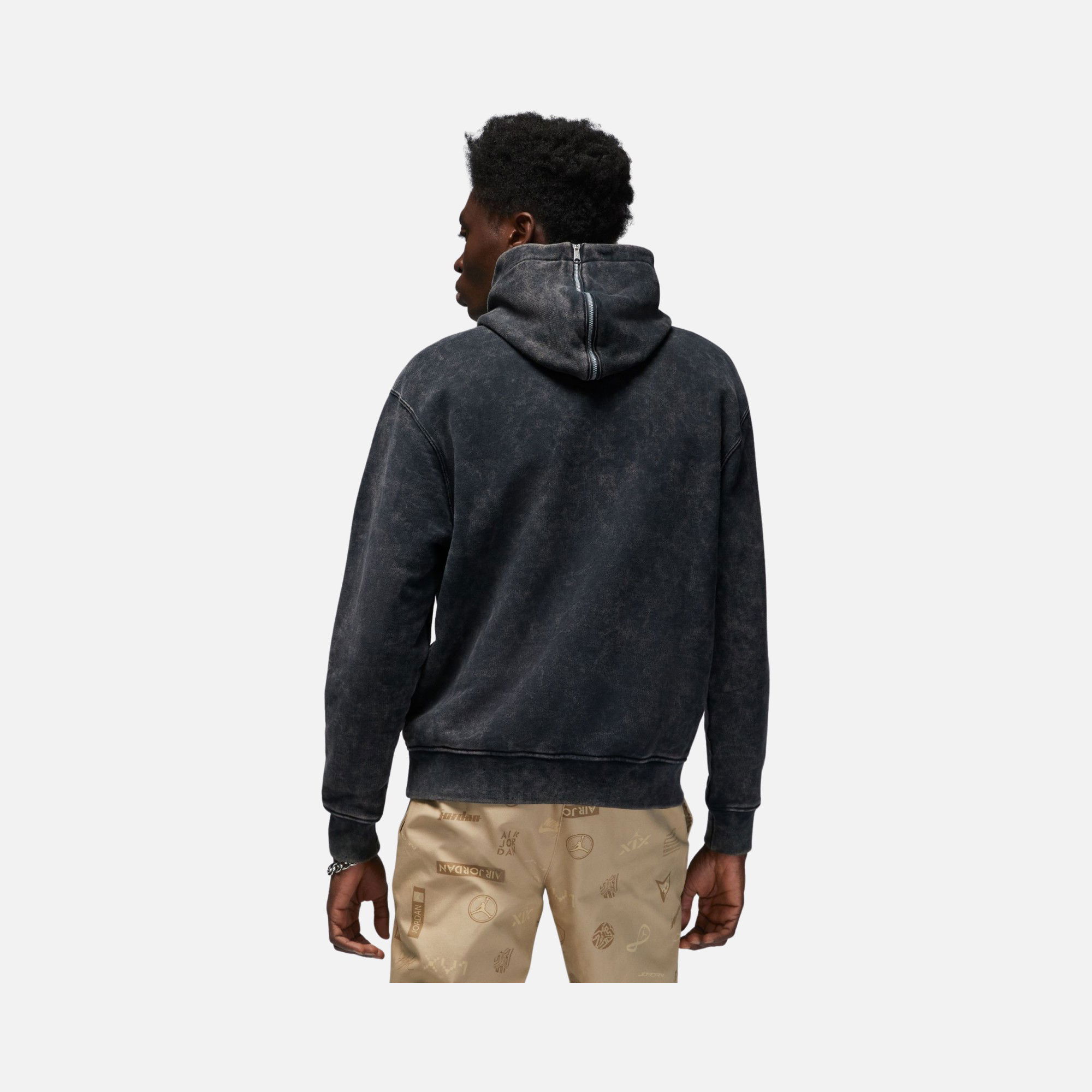 Nike Jordan Brand Flight Heritage Fleece Pullover Washed Hoodie Erkek Sweatshirt