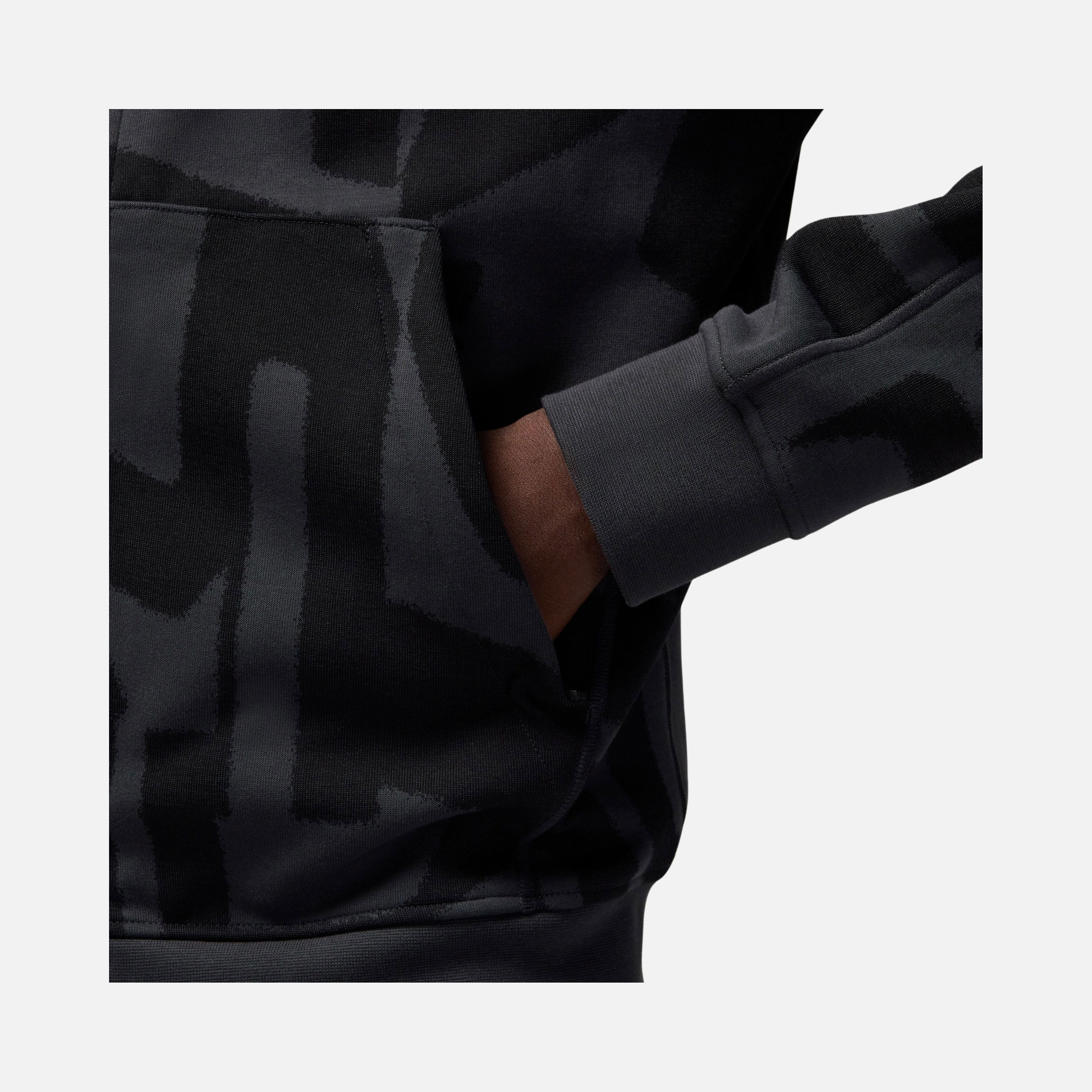 Nike Jordan Dri-Fit Sport Hoop All Over Printed Fleece Full-Zip Hoodie Erkek Sweatshirt