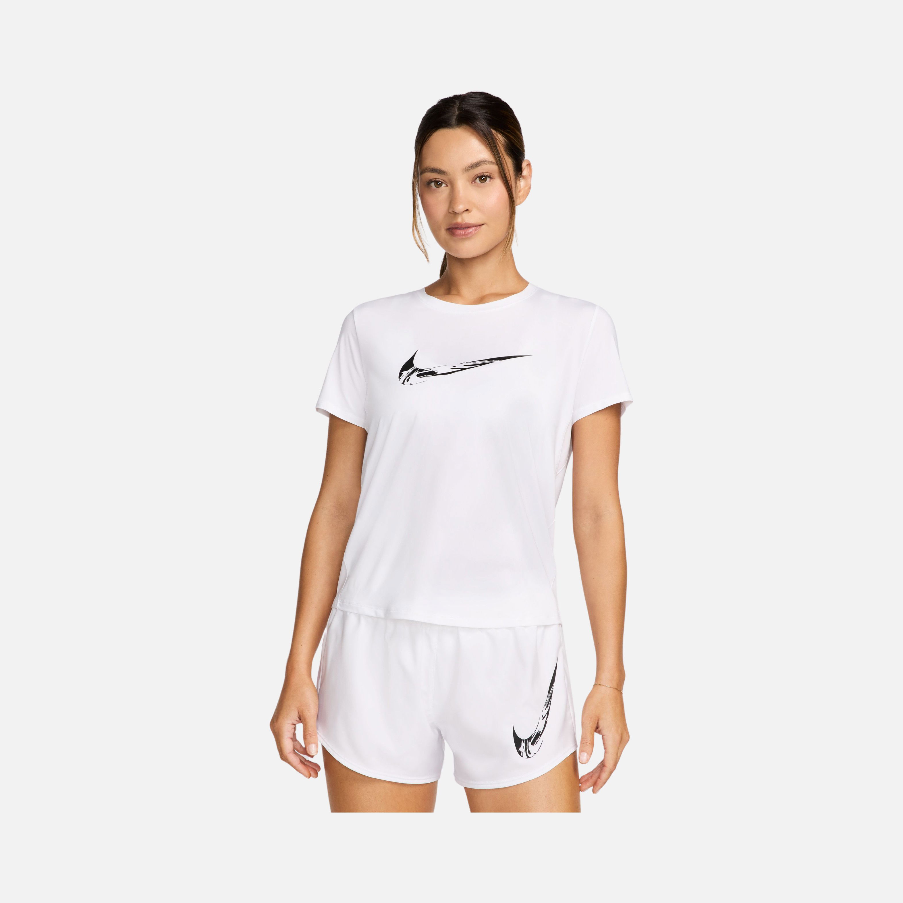 Nike Dri-Fit One Swoosh Graphic Running FW24 Short-Sleeve Kadın Tişört