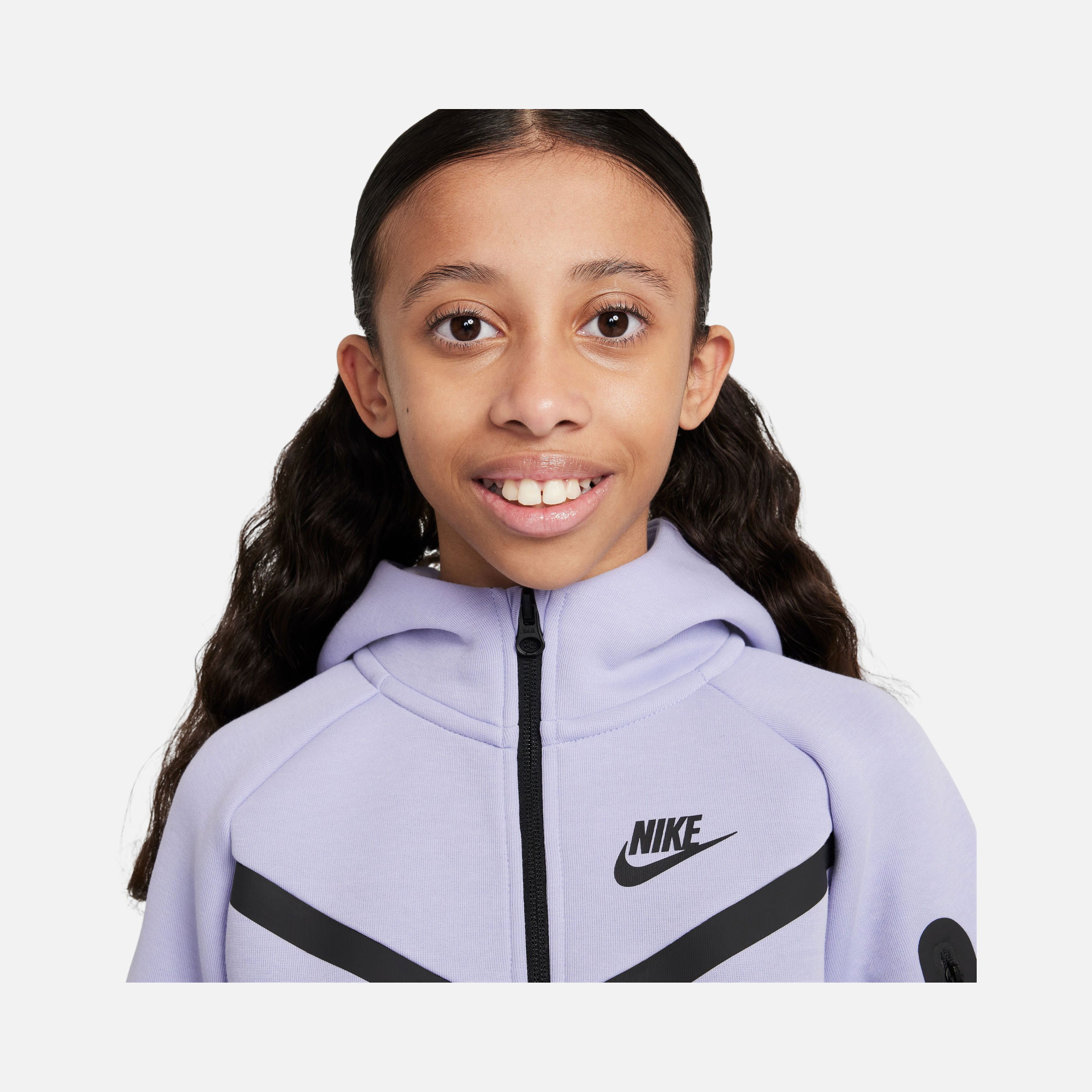 Nike Sportswear Tech Fleece SS25 Full-Zip Hoodie (Girls') Çocuk Sweatshirt