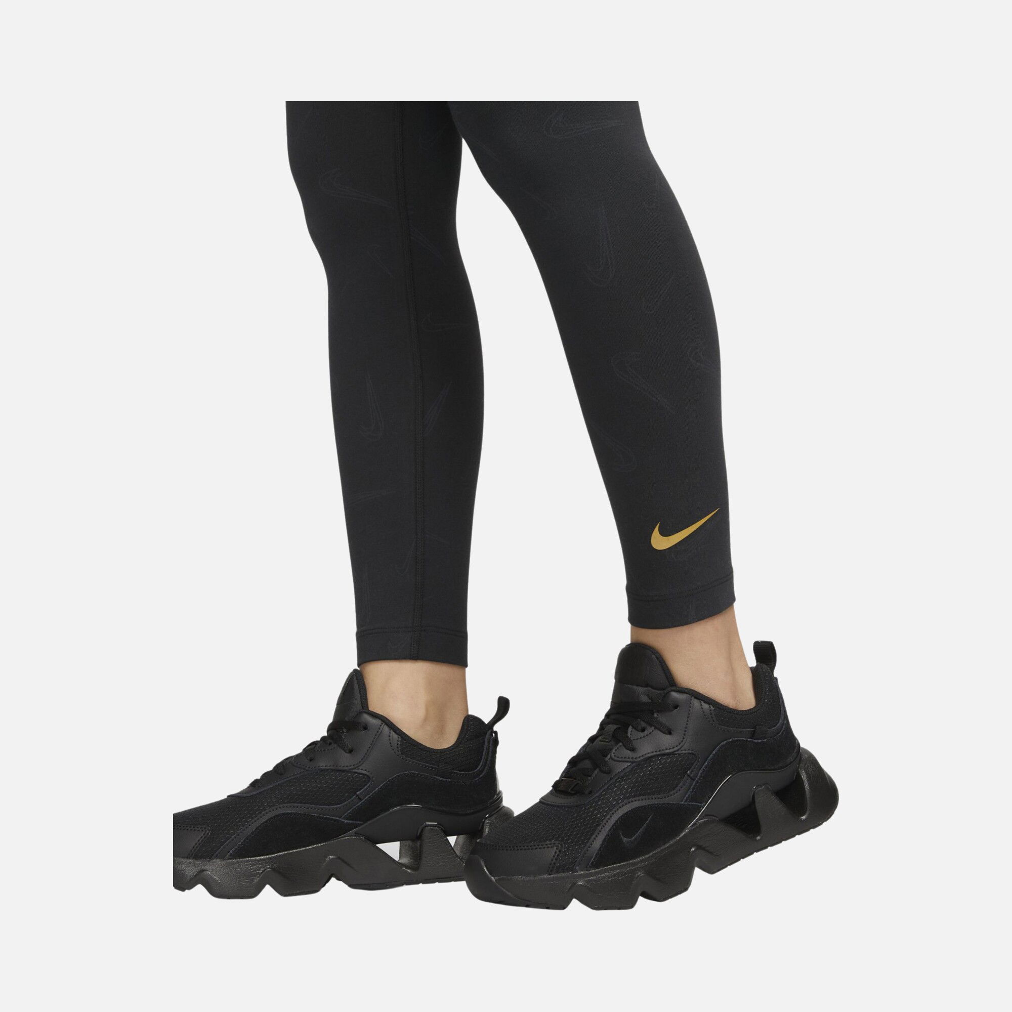 Nike Sportswear Swoosh Printed High-Waisted Dance Kadın Tayt