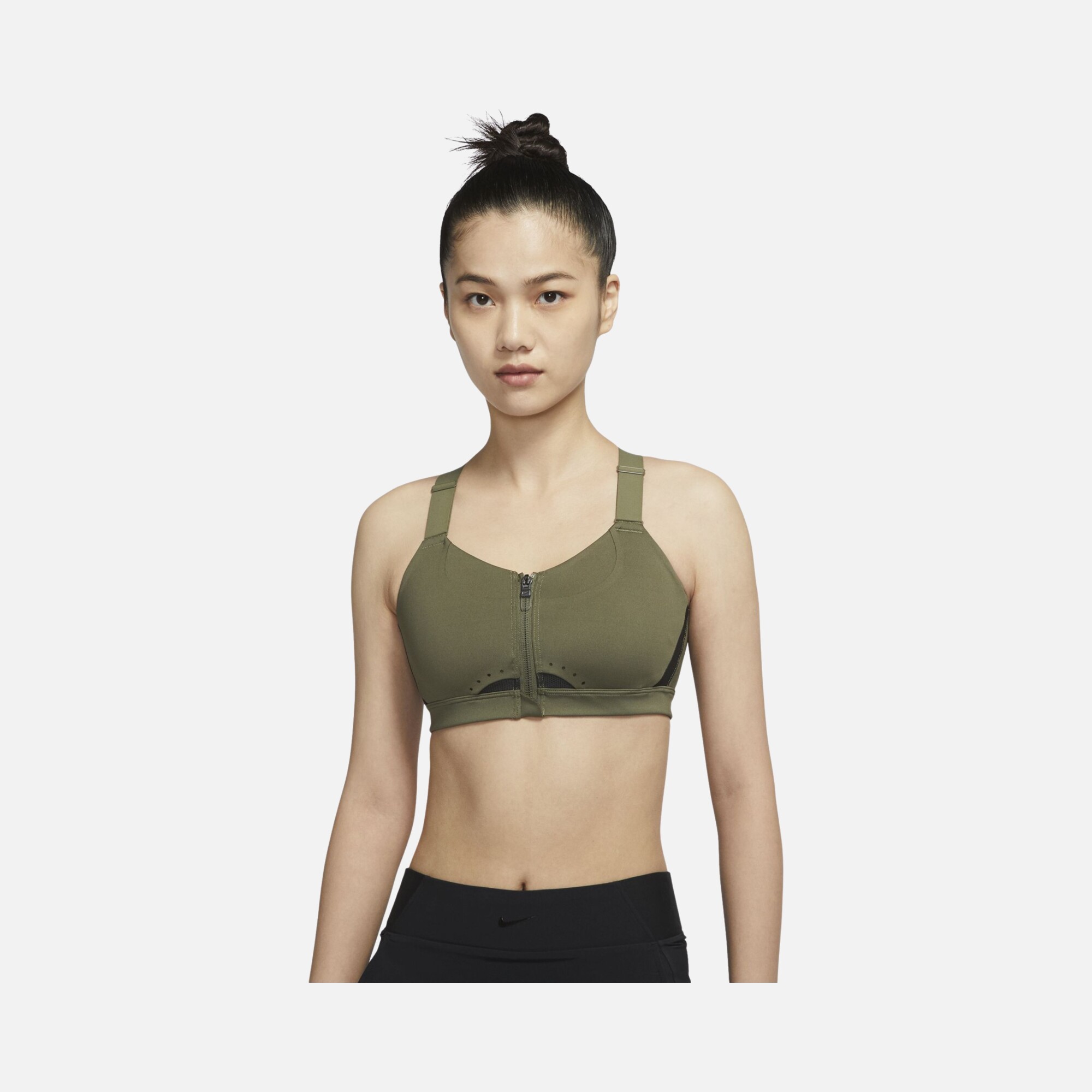 Nike Dri-Fit Alpha High-Support Padded Zip Training Kadın Bra