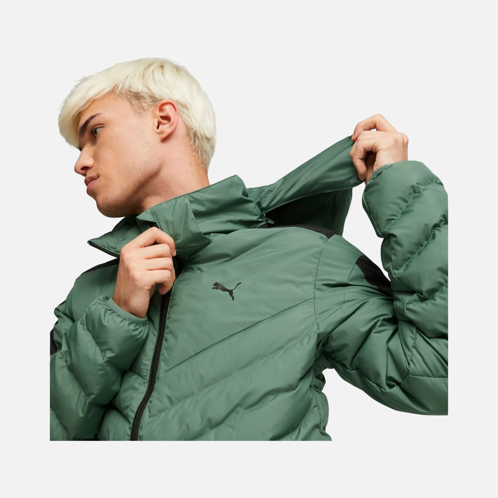 Puma Mercedes F1 MT7 Eco Lite Down Full-Zip Hoodie Erkek Mont