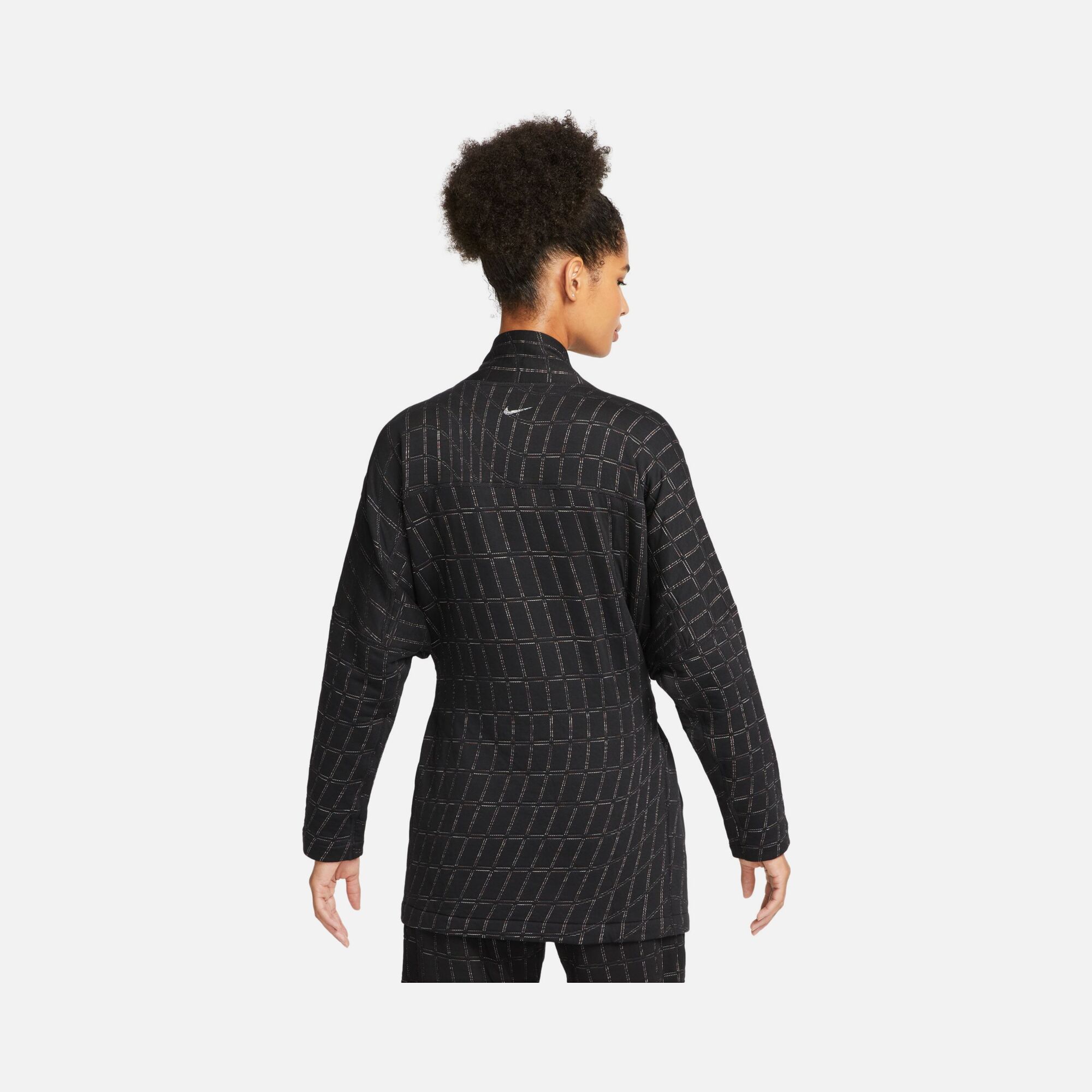 Nike Yoga Therma-Fit Luxe Cozy Fleece Wrap Jacquard Belted Kadın Ceket