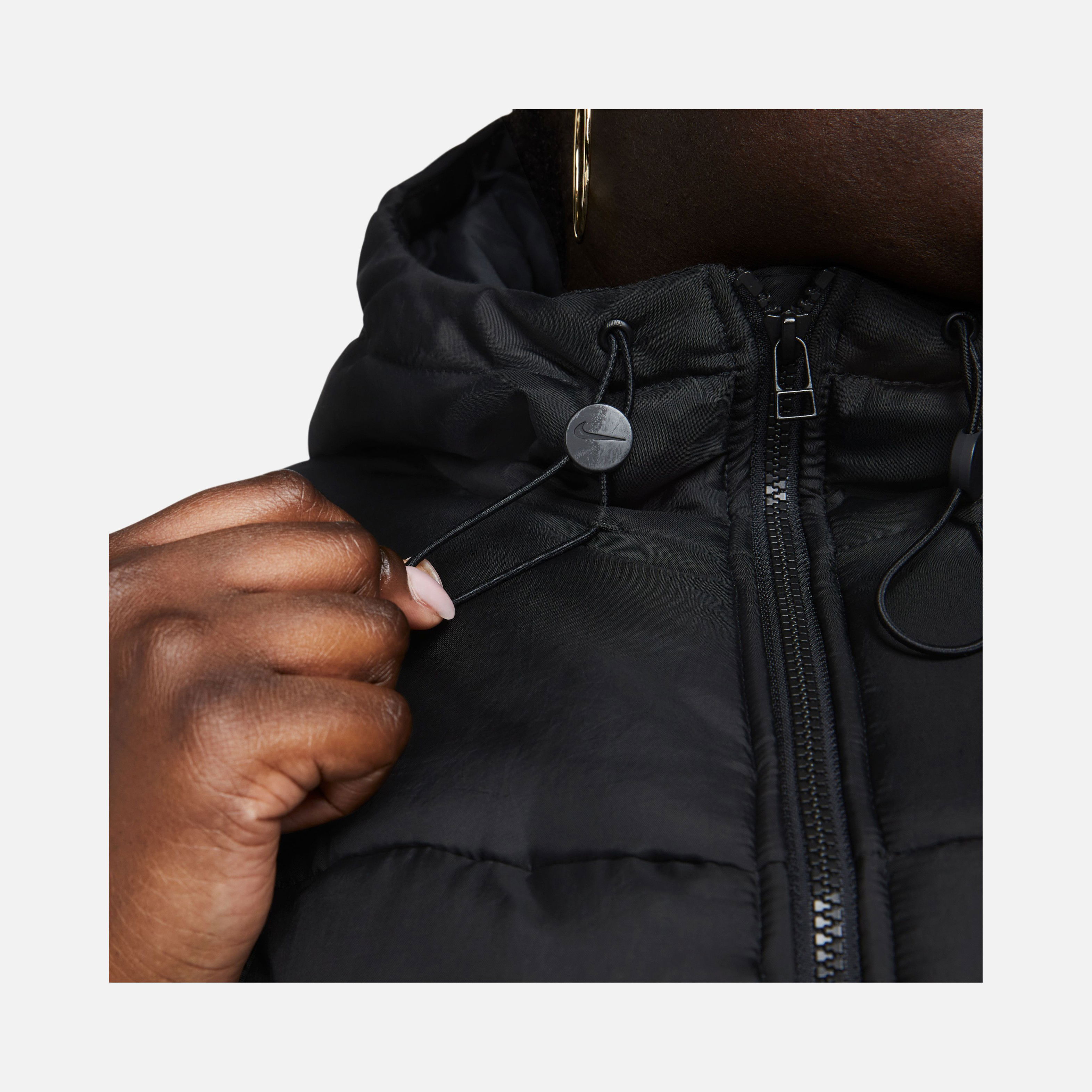 Nike Sportswear Classics Therma-Fit Full-Zip Hoodie (Plus Size) Kadın Parka