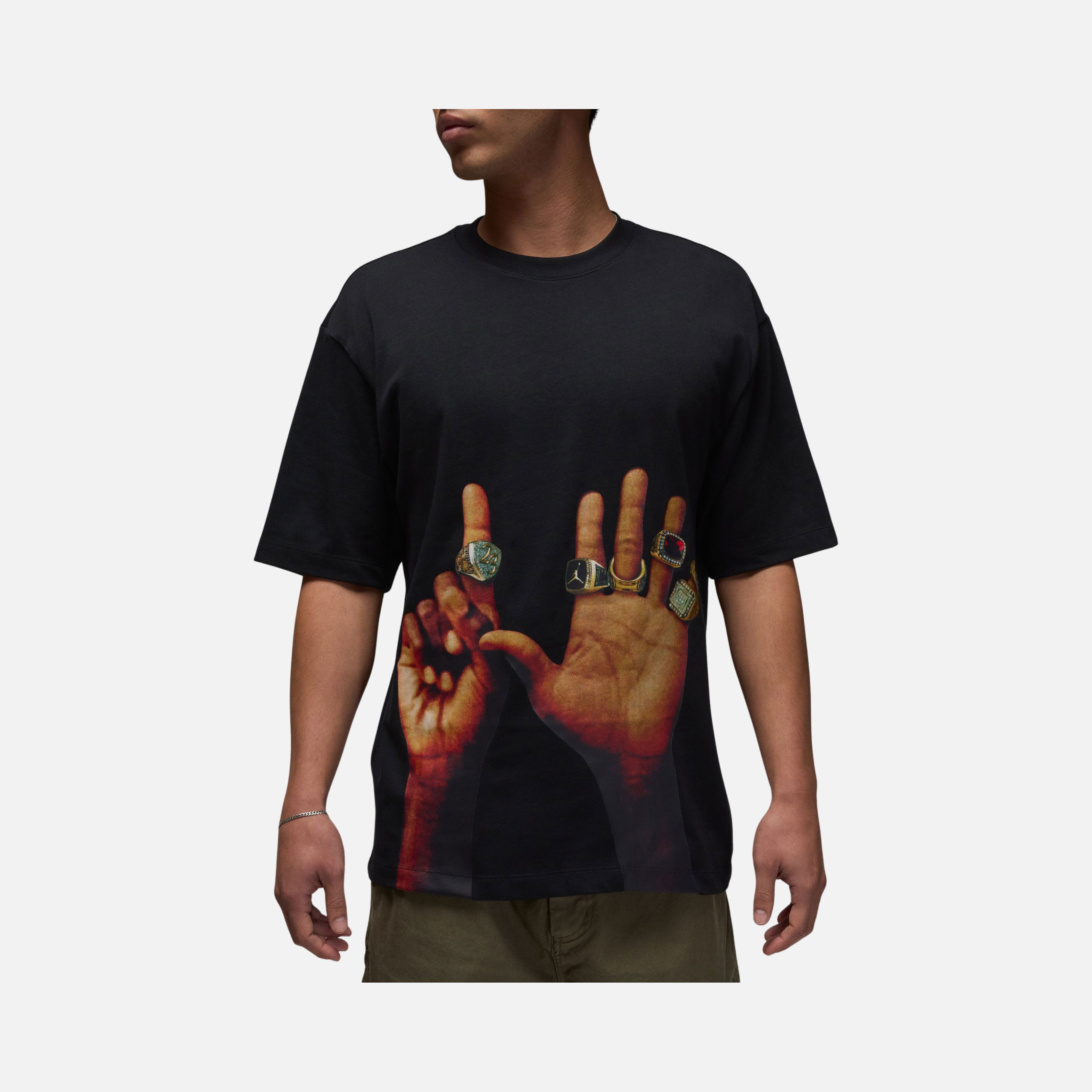 Nike Michael Jordan Flight MVP Rings 85 Graphics Crew Short-Sleeve Erkek Tişört