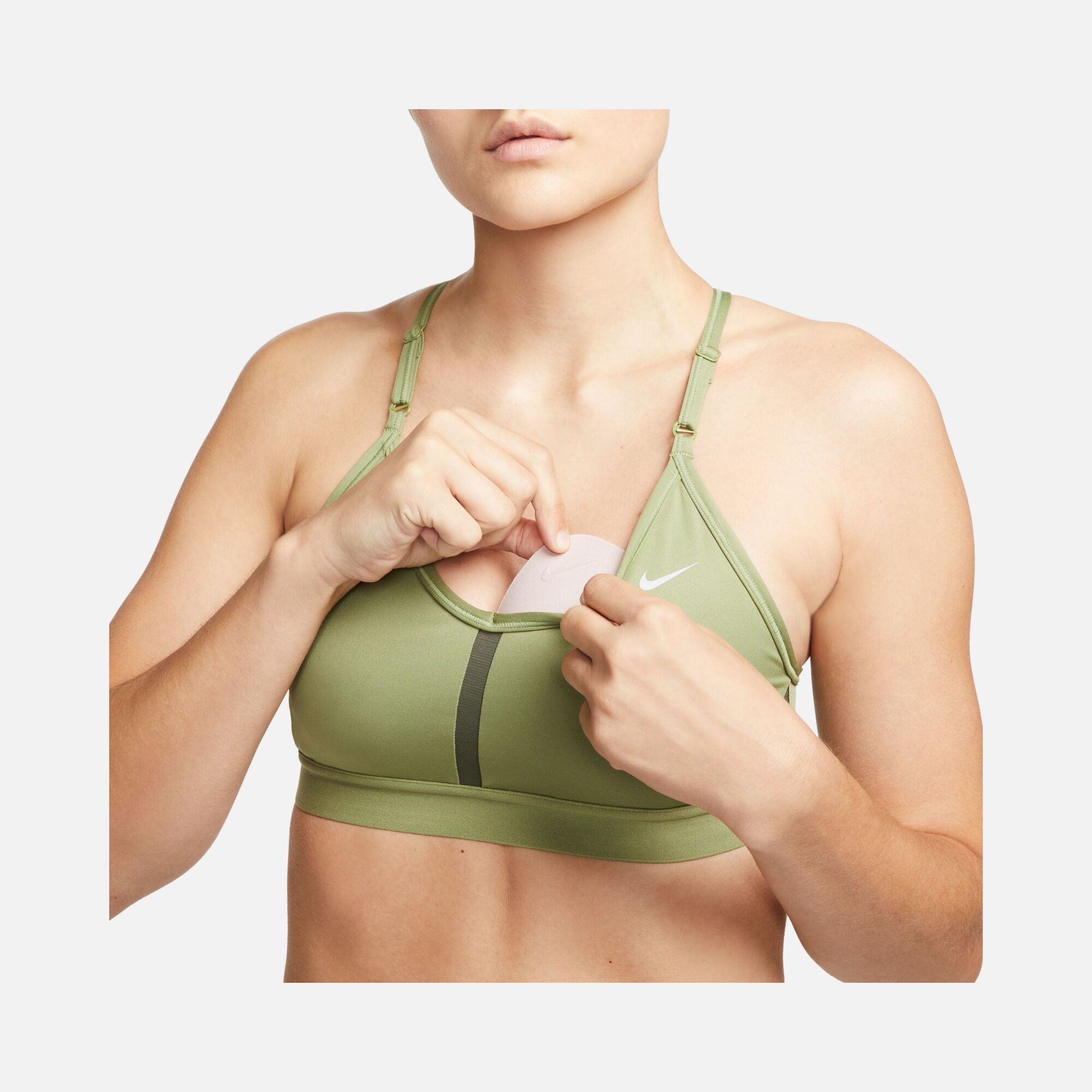 Nike Dri-Fit Indy V Neck Light-Support Sports Training Kadın Bra