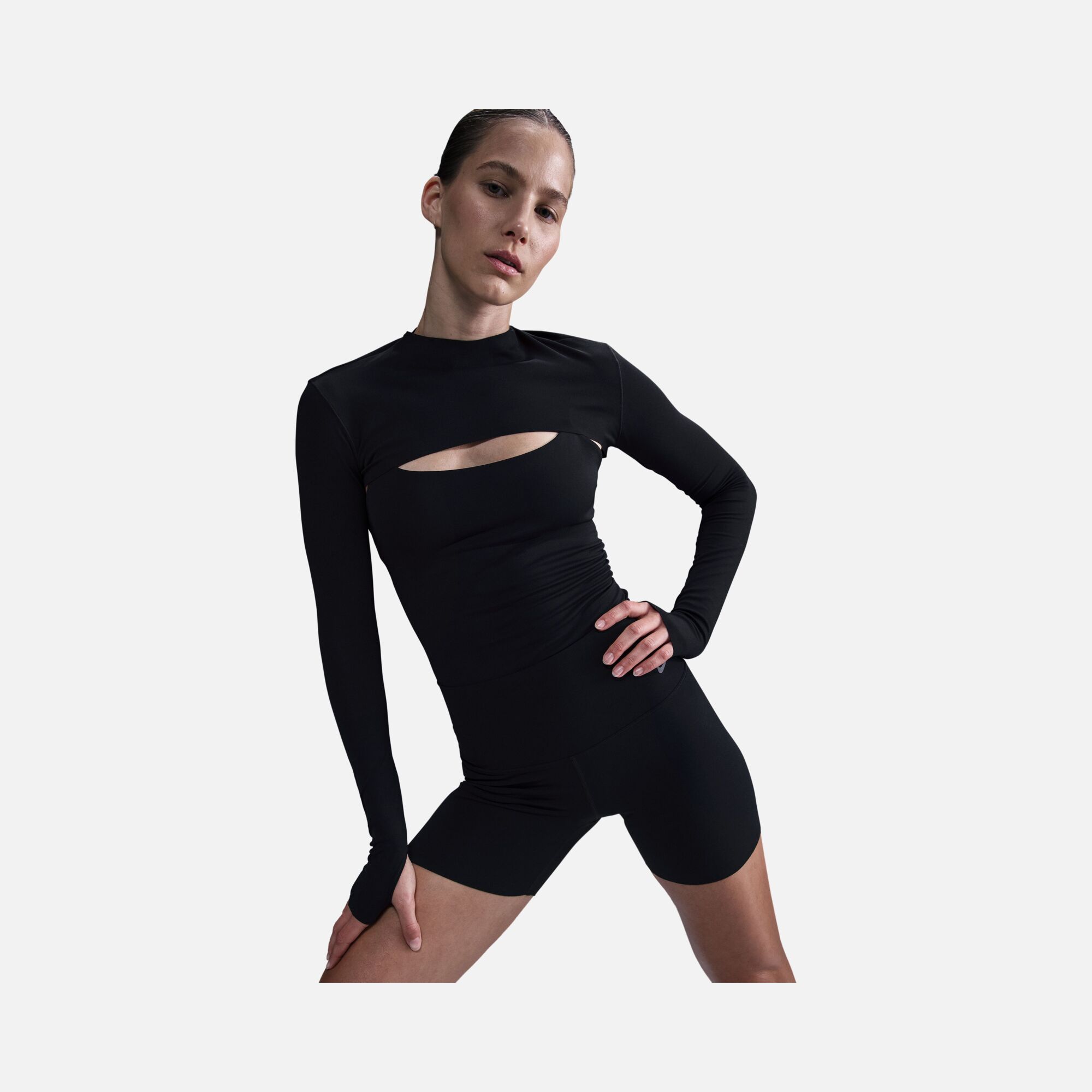 Nike Zenvy Dri-Fit Shrug Training Long-Sleeve Kadın Tişört