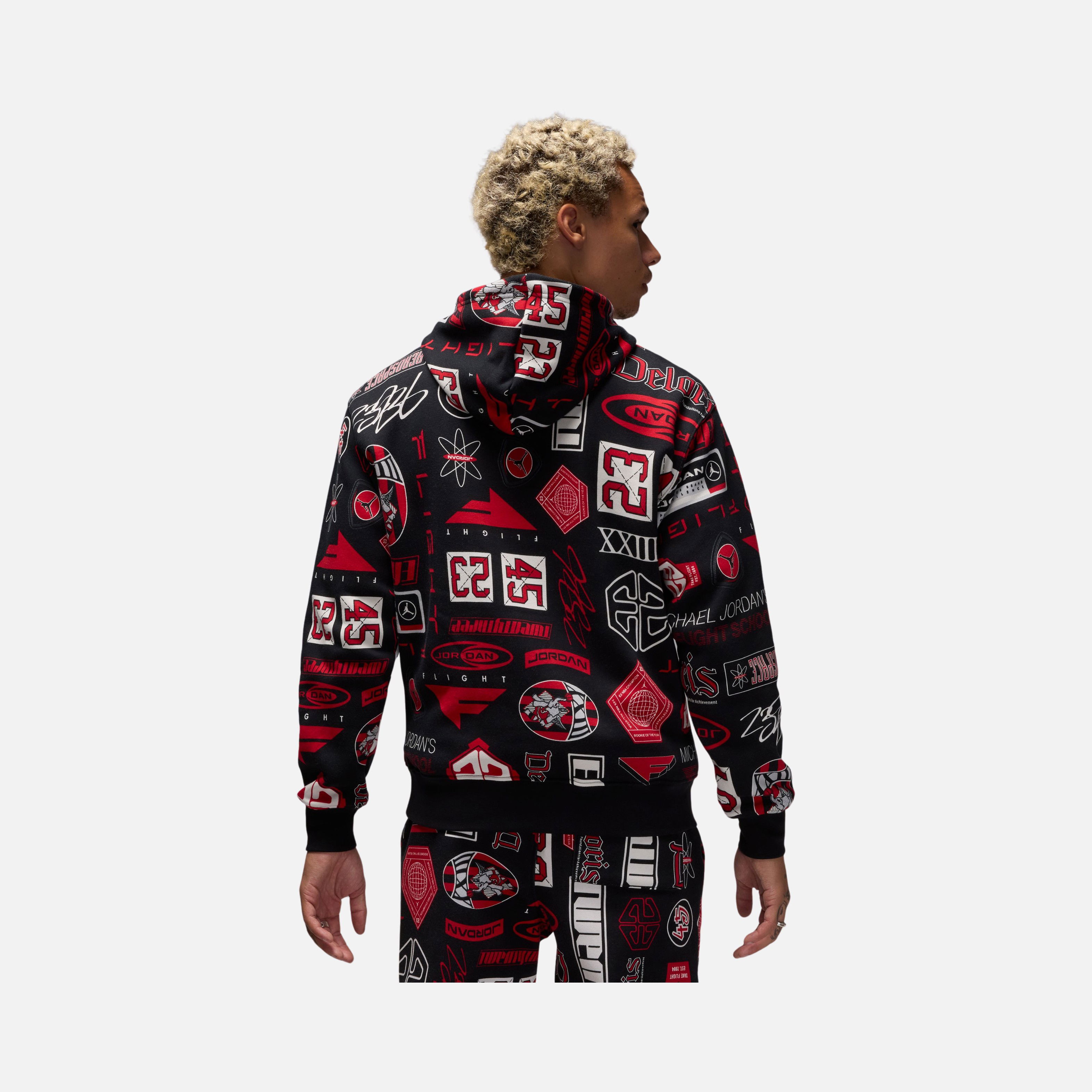 Nike Michael Jordan Essentials All Over Printed Fleece Pullover Erkek Sweatshirt