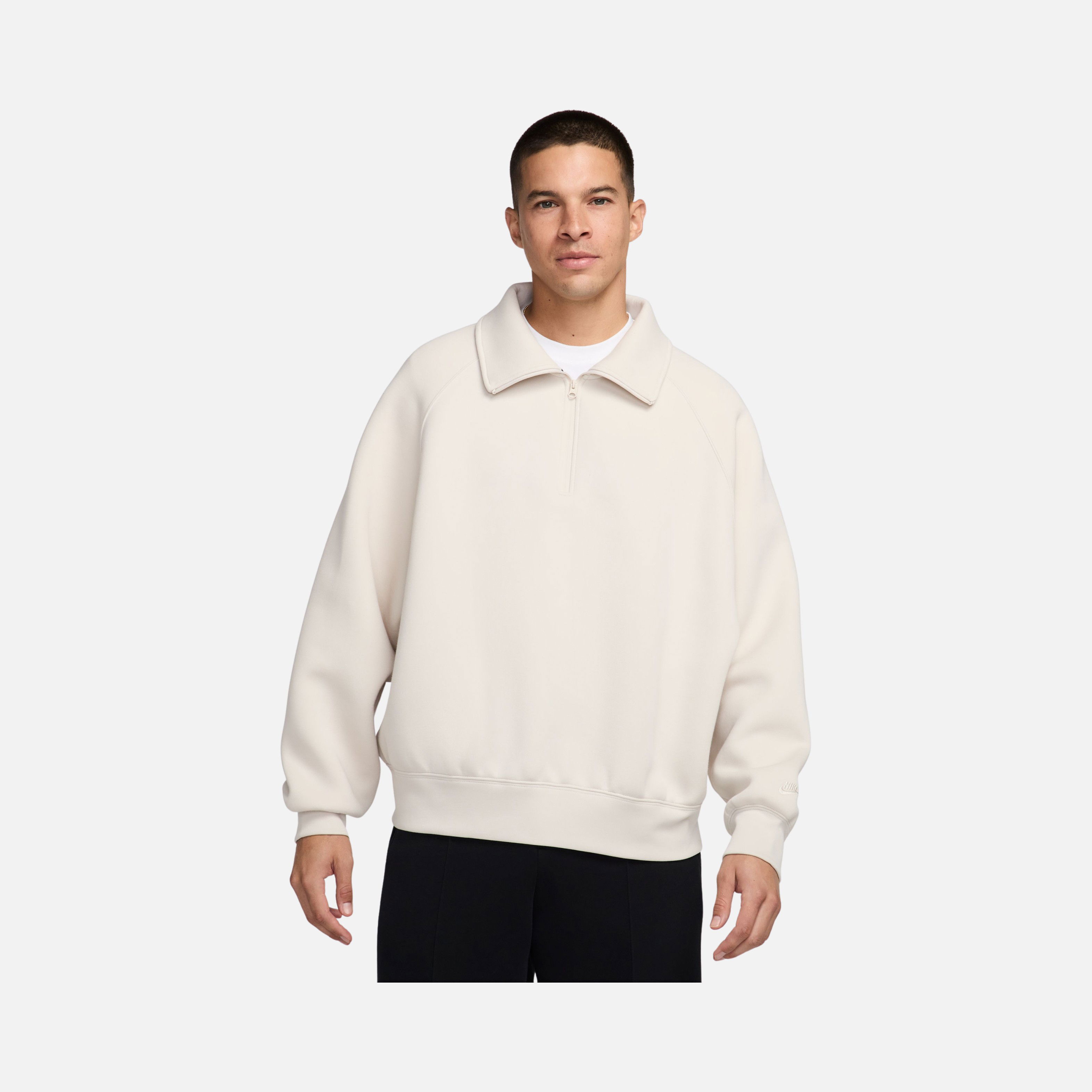 Nike Sportswear Tech Fleece Ribbed Half-Zip Erkek Sweatshirt