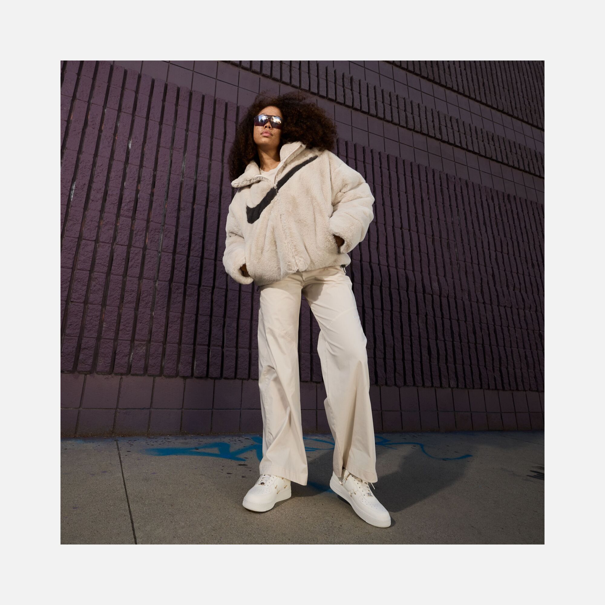 Nike Air Force 1 '07 LX ''Gold Swooshes'' Kadın Spor Ayakkabı