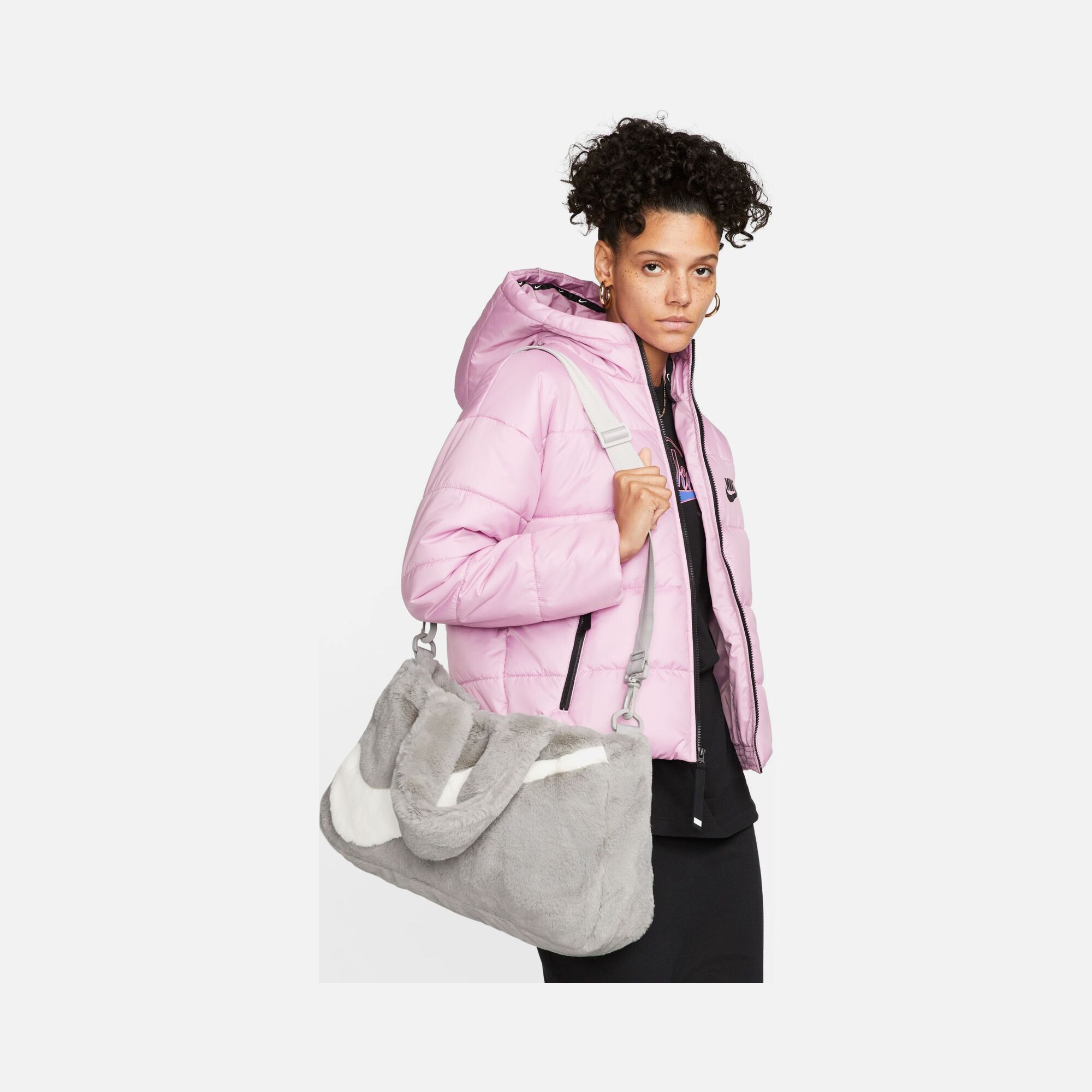 Nike Sportswear Faux Fur Tote (10 L) Kadın El Çantası