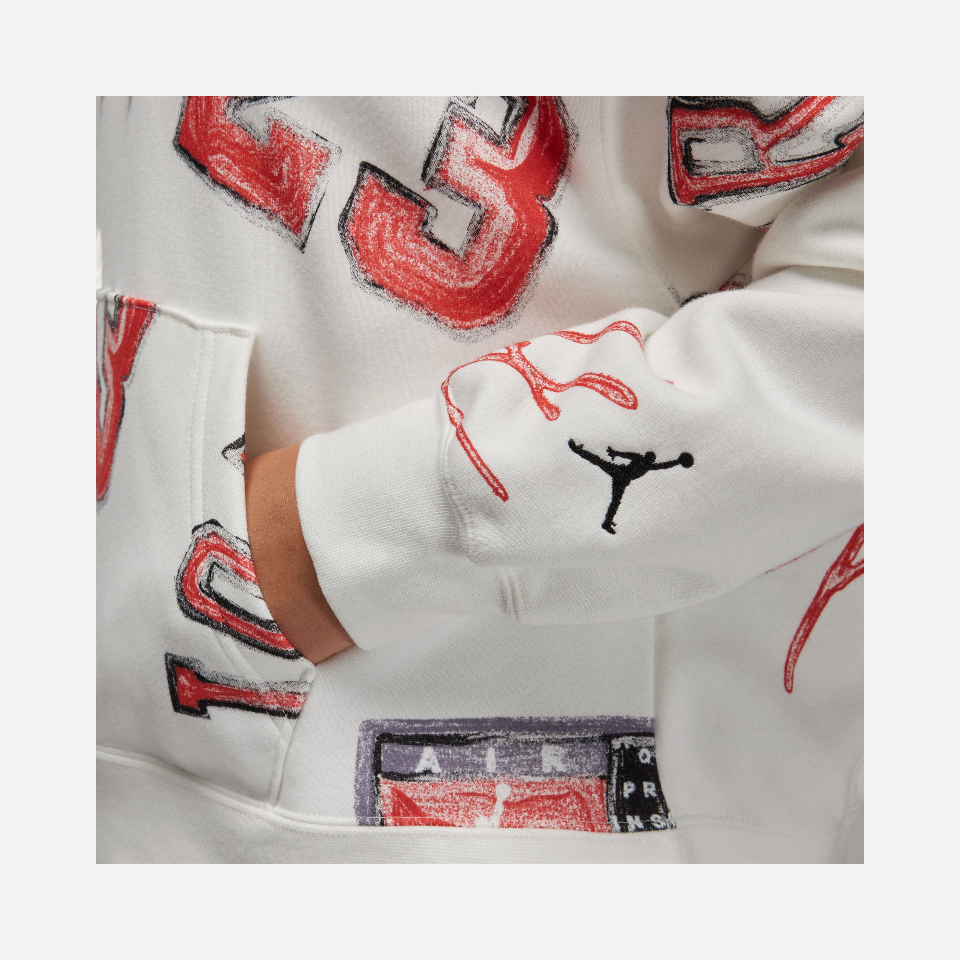 Nike Jordan Brooklyn All-Over Print Fleece Hoodie Kadın Sweatshirt