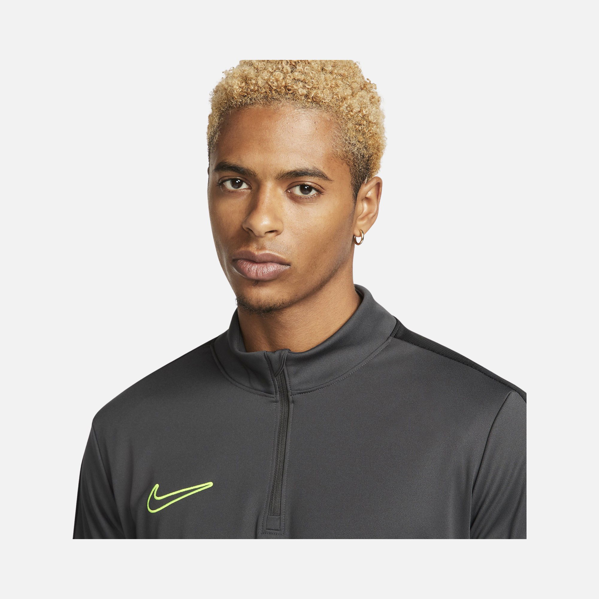 Nike Dri-Fit Academy 23 Soccer Drill 1/2-Zip Long-Sleeve Erkek Tişört