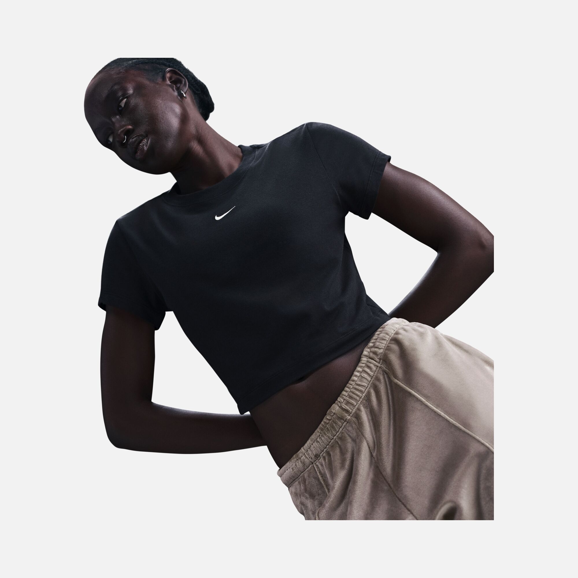 Nike W Nsw Chill Knit Crop Kadın Tişört