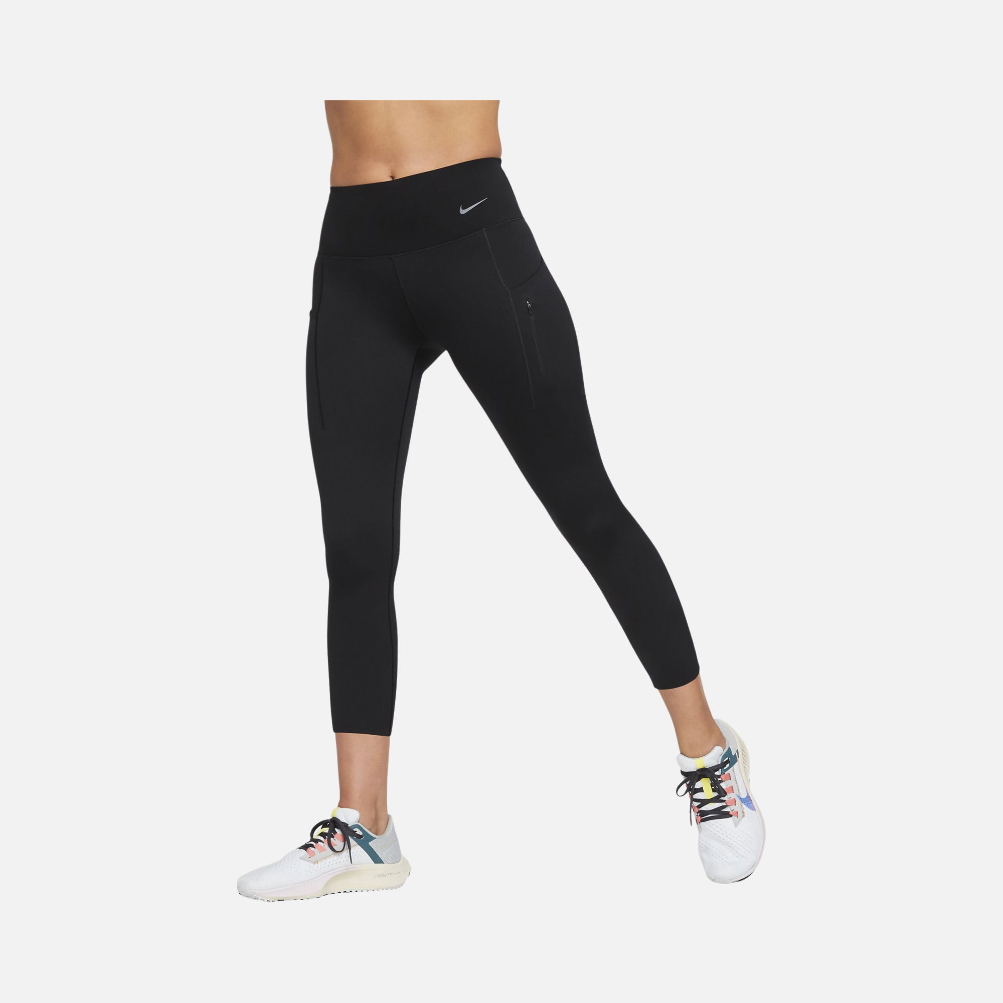 Nike Go Firm-Support Mid-Rise Cropped Training Kadın Tayt
