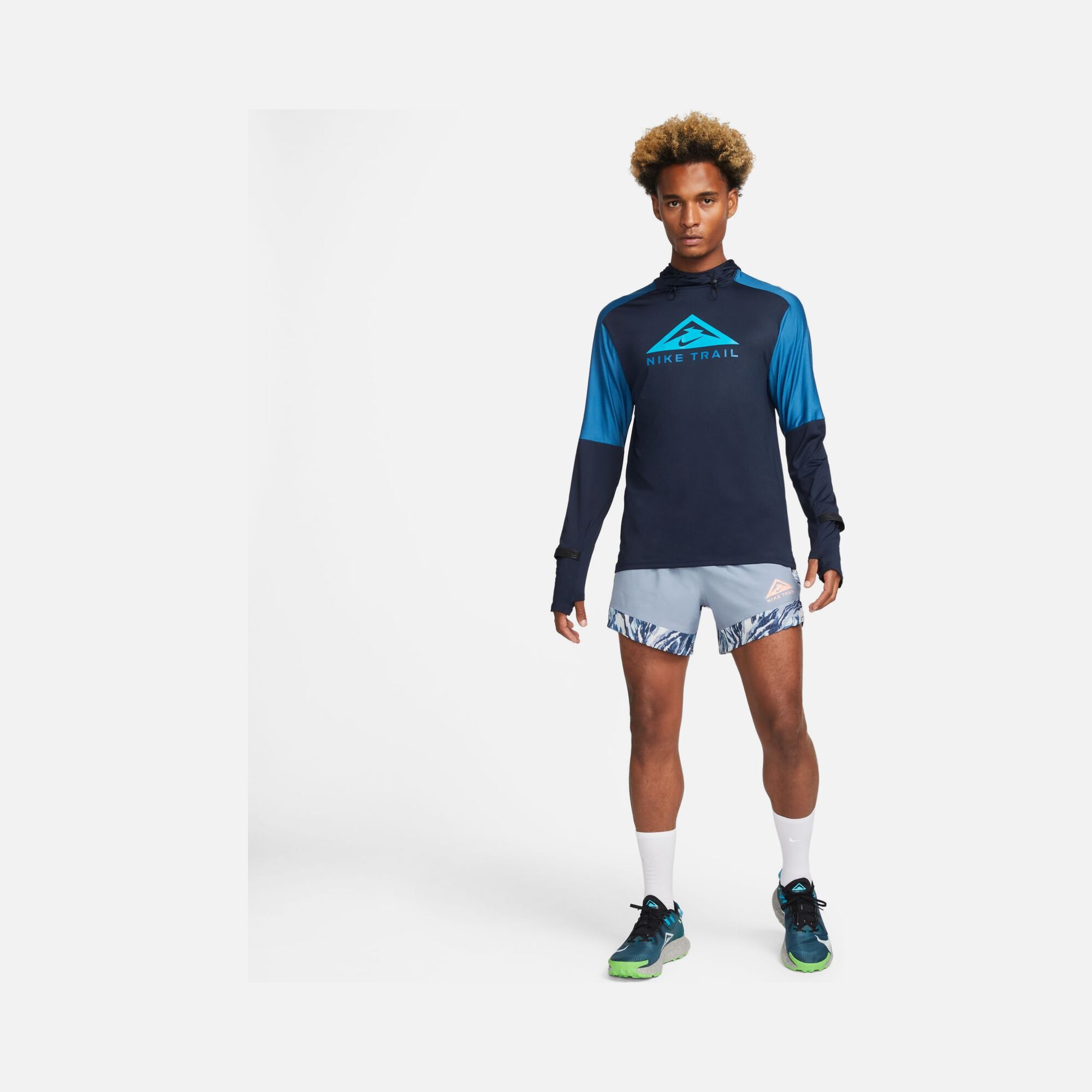 Nike Dri-Fit Trail Running Hoodie Long-Sleeve Erkek Tişört