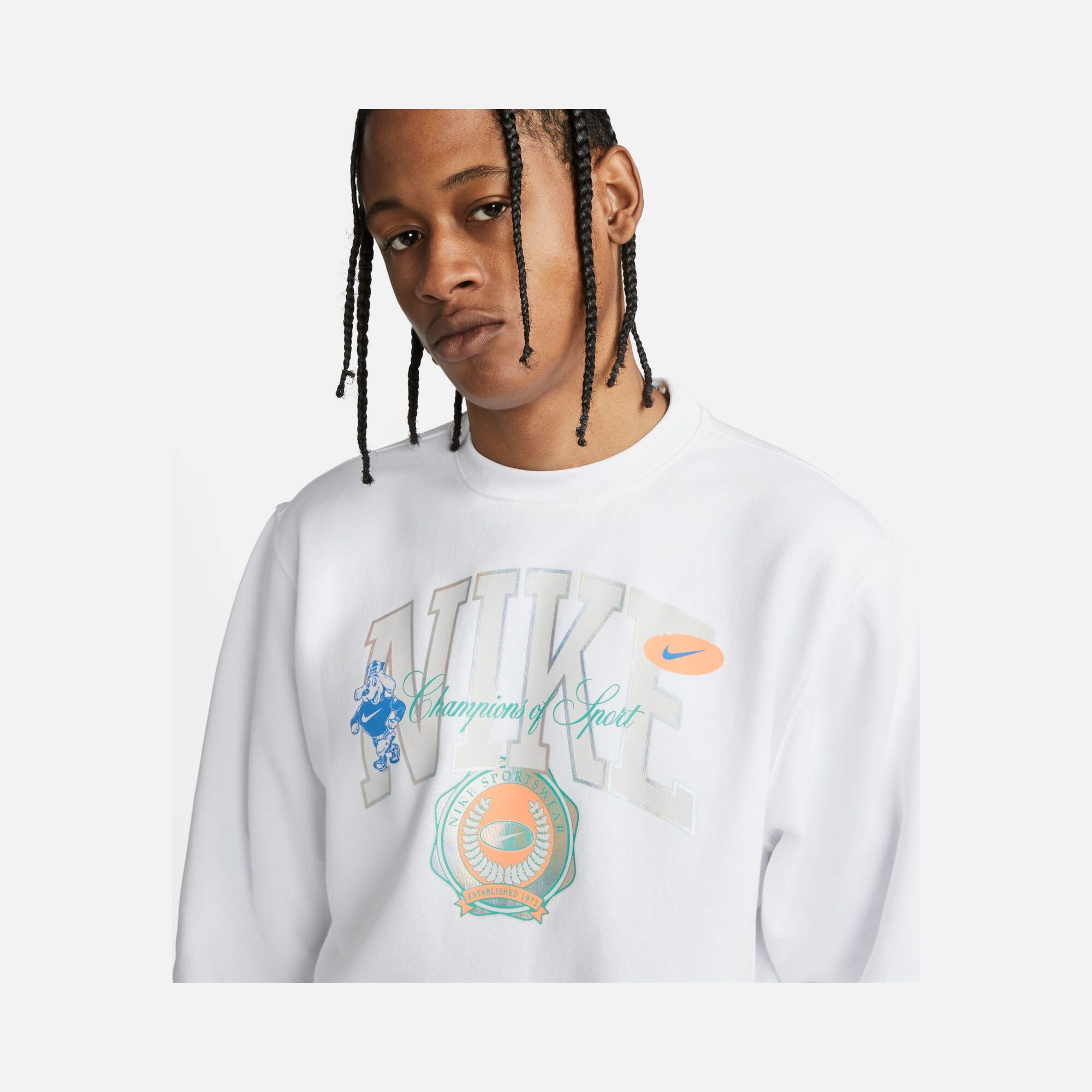 Nike Sportswear College Sports Graphic Fleece Erkek Sweatshirt