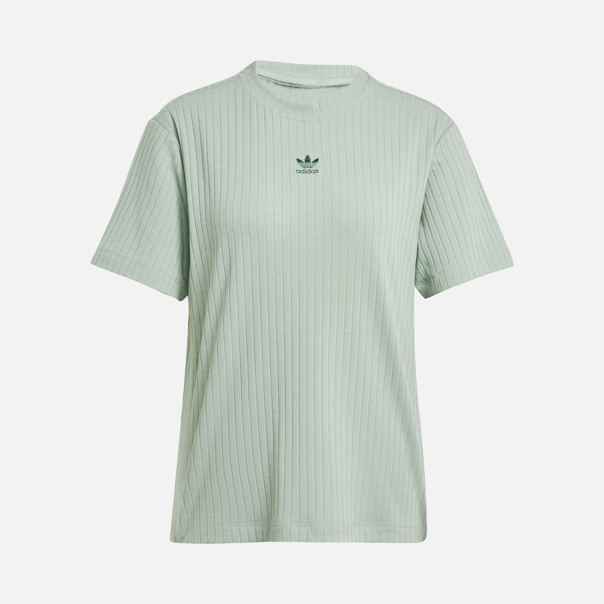 adidas Originals Essentials Wide Ribbed Fabric Texture Short-Sleeve Kadın Tişört