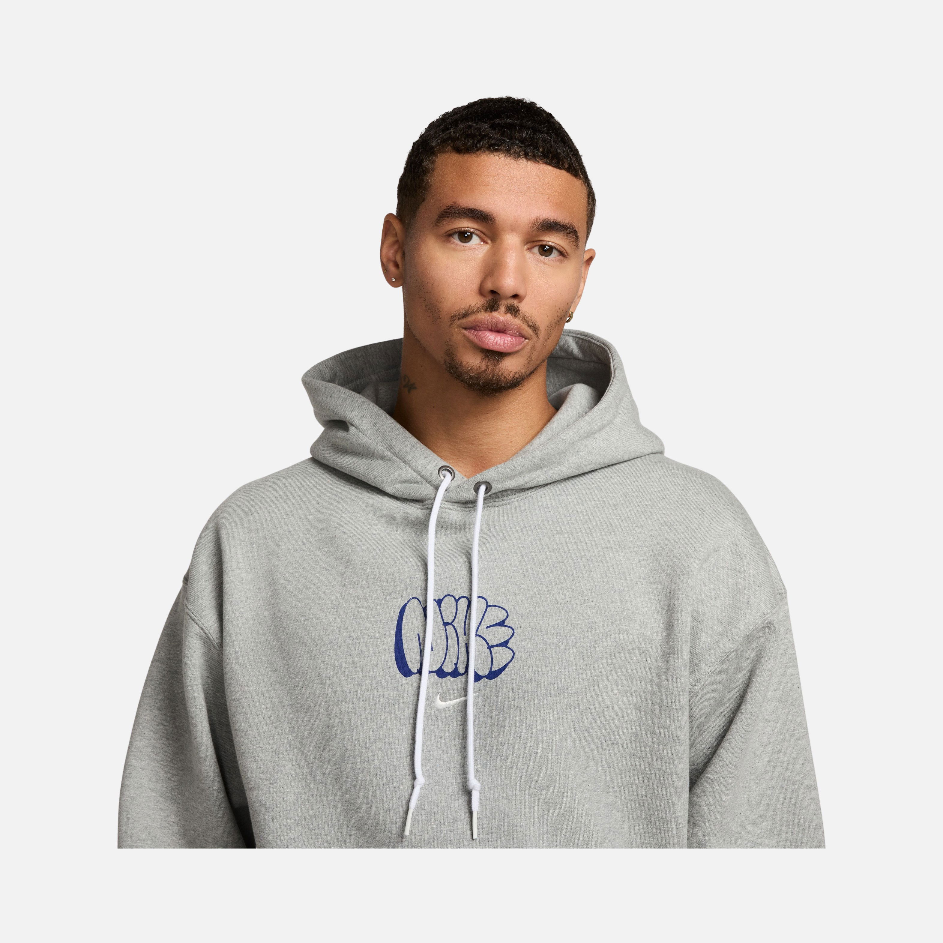 Nike Sportswear Solo Swoosh Graphics Fleece Hooded Erkek Sweatshirt