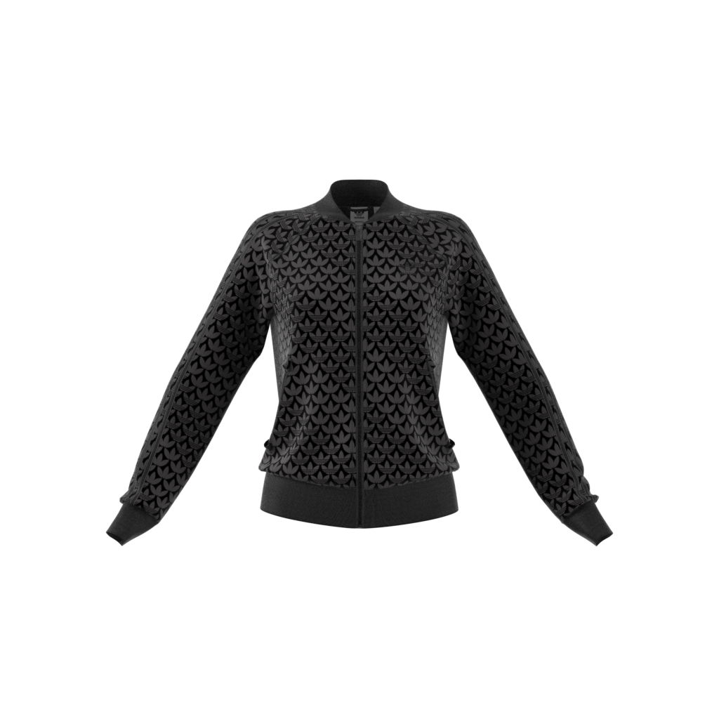 adidas Sportswear Trefoil Monogram SST 3-Stripes Full-Zip Hoodie Kadın Ceket