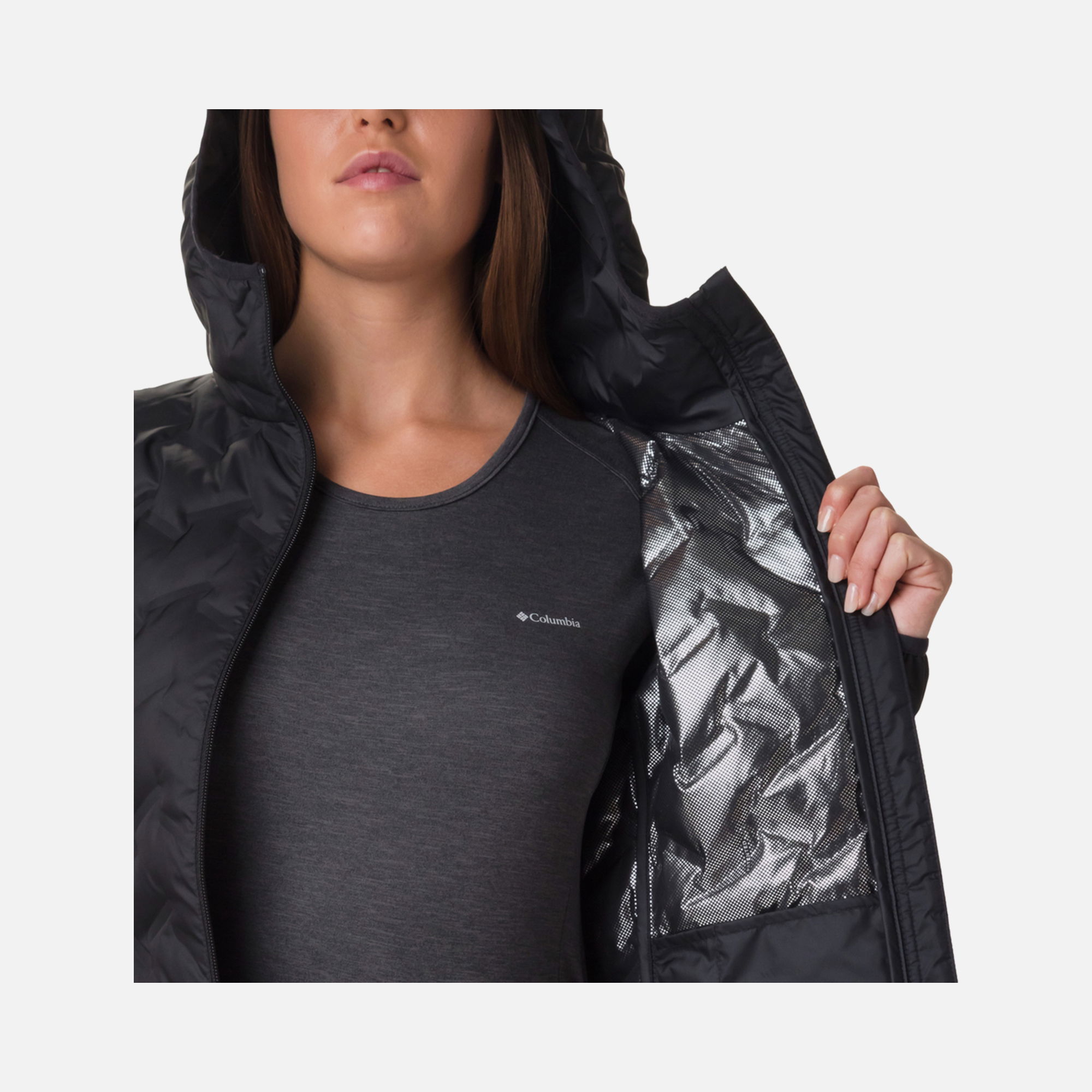 Columbia Delta Ridge Down Hooded Kadın Mont