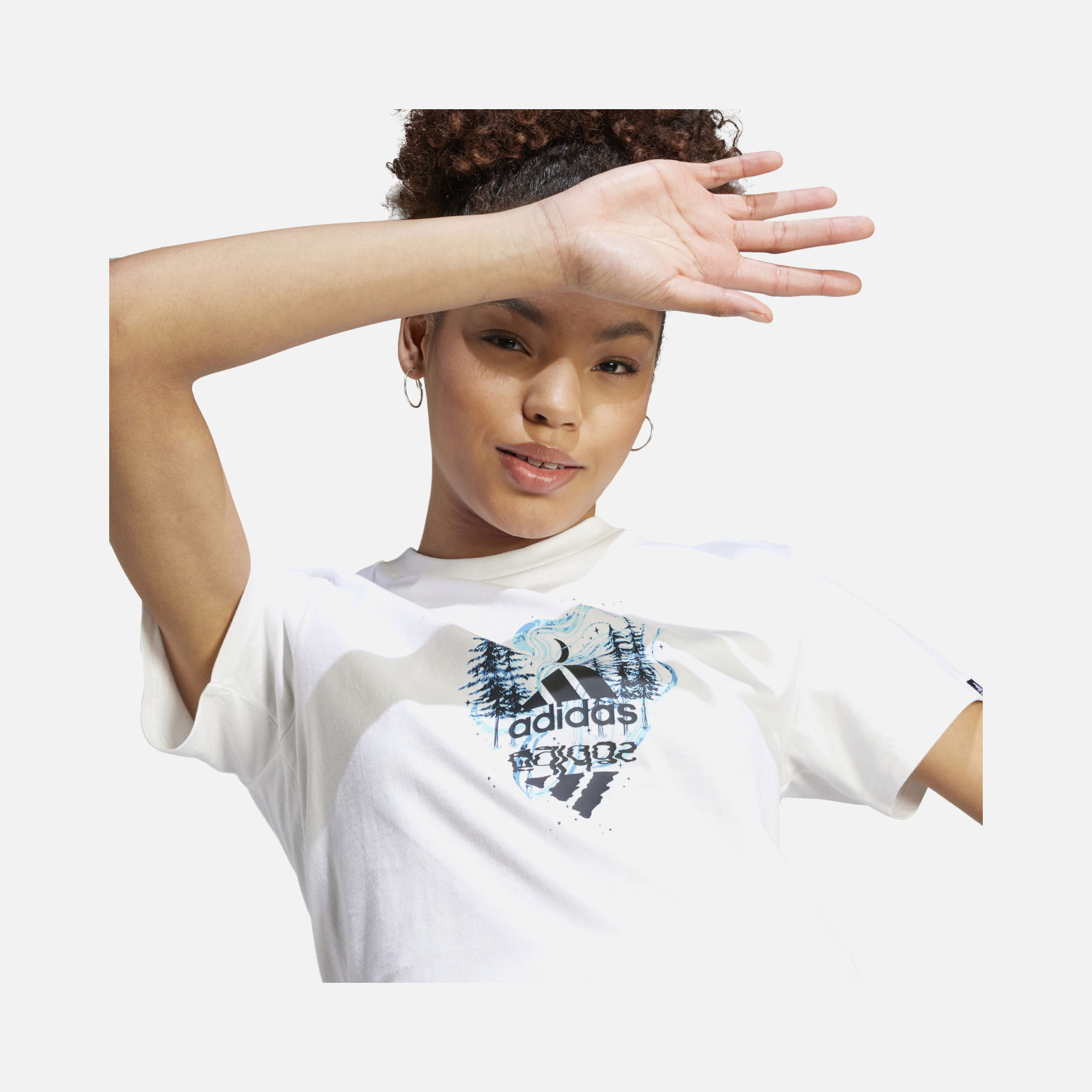 adidas Sportswear Mystic Nature Graphic Short-Sleeve Kadın Tişört