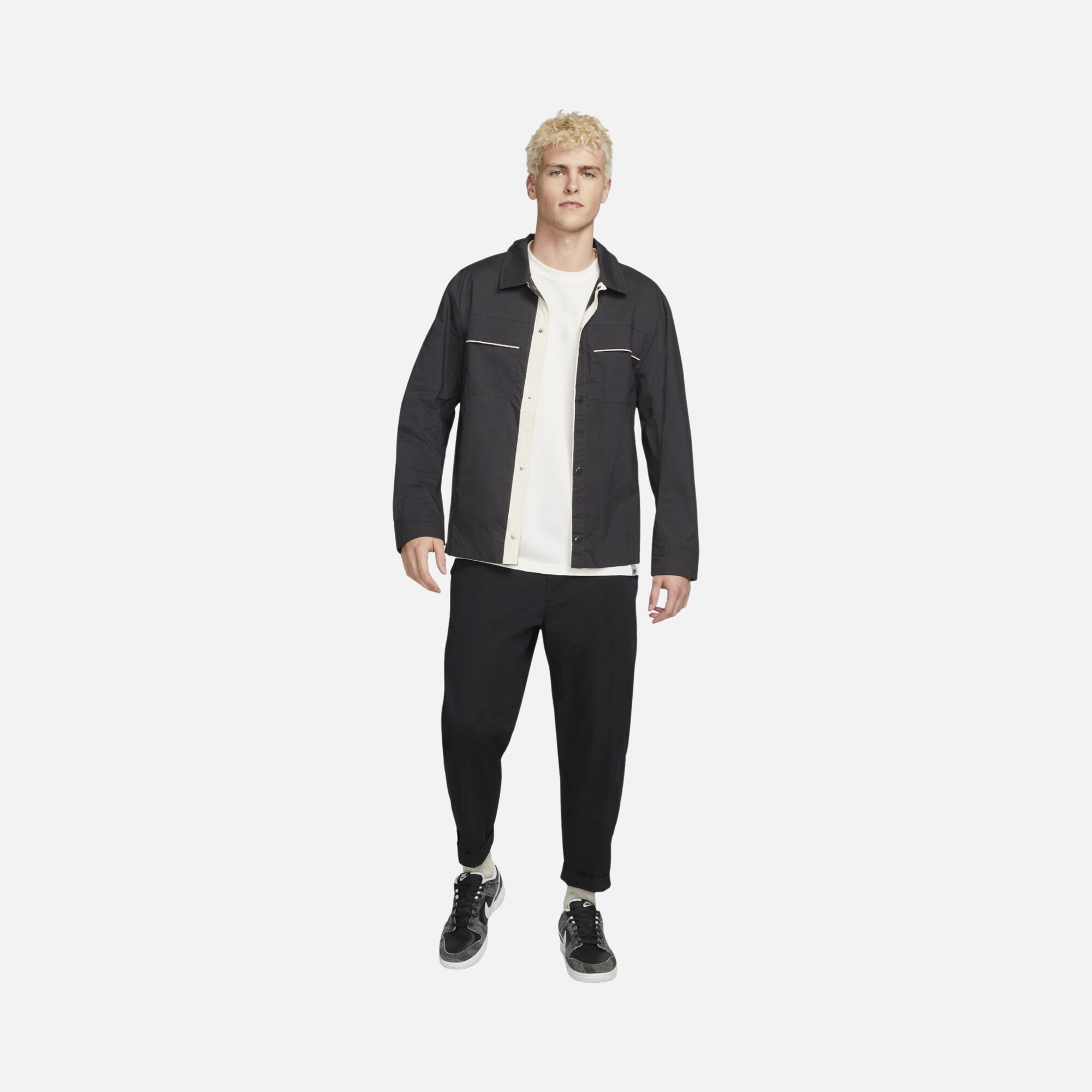 Nike Sportswear Style Essentials Woven Utility Full-Button Up Erkek Ceket