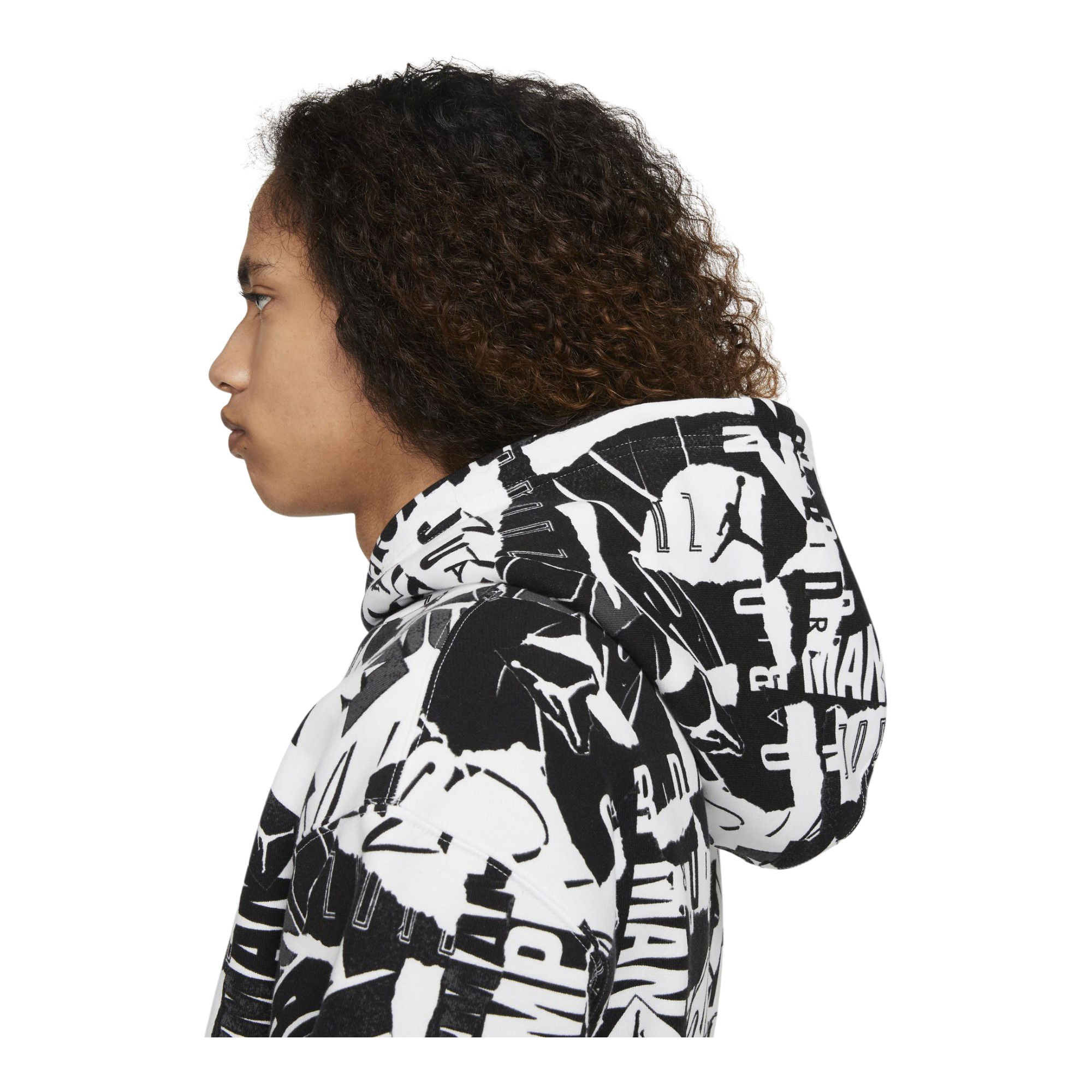 Nike Jordan Essentials Fleece Printed Hoodie Erkek Sweatshirt