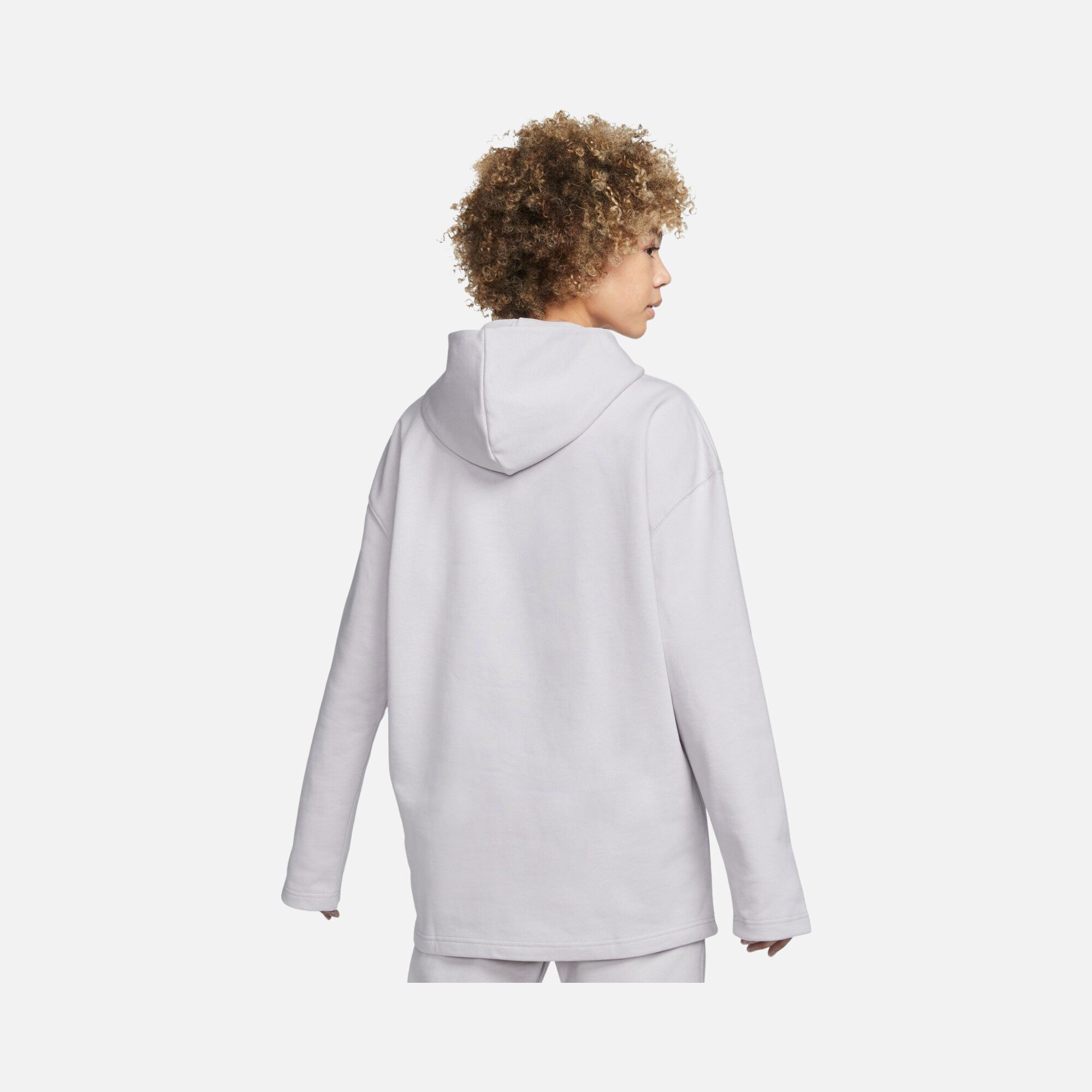 Nike Sportswear Oversized Funnel-Neck Fleece Hoodie Kadın Sweatshirt
