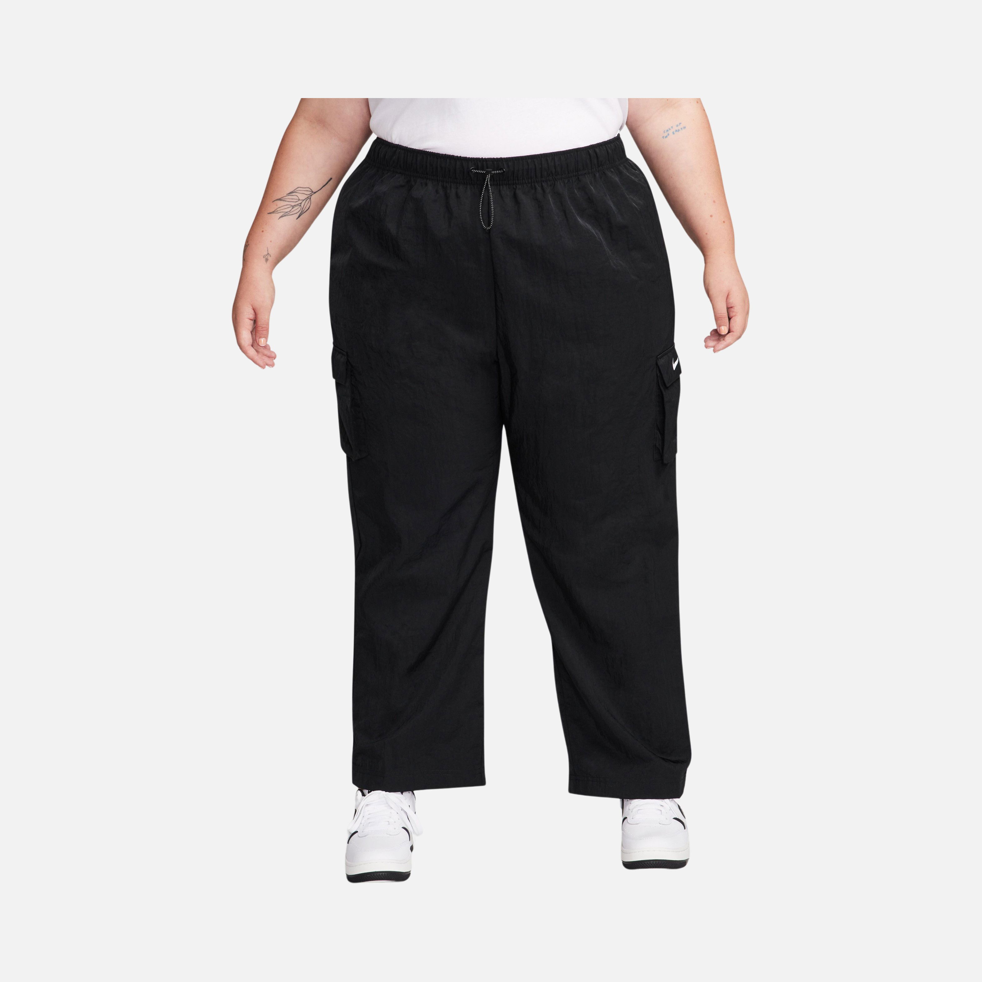 Nike Sportswear Essential High-Waisted Woven Cargo (Plus Size) Kadın Pantolon