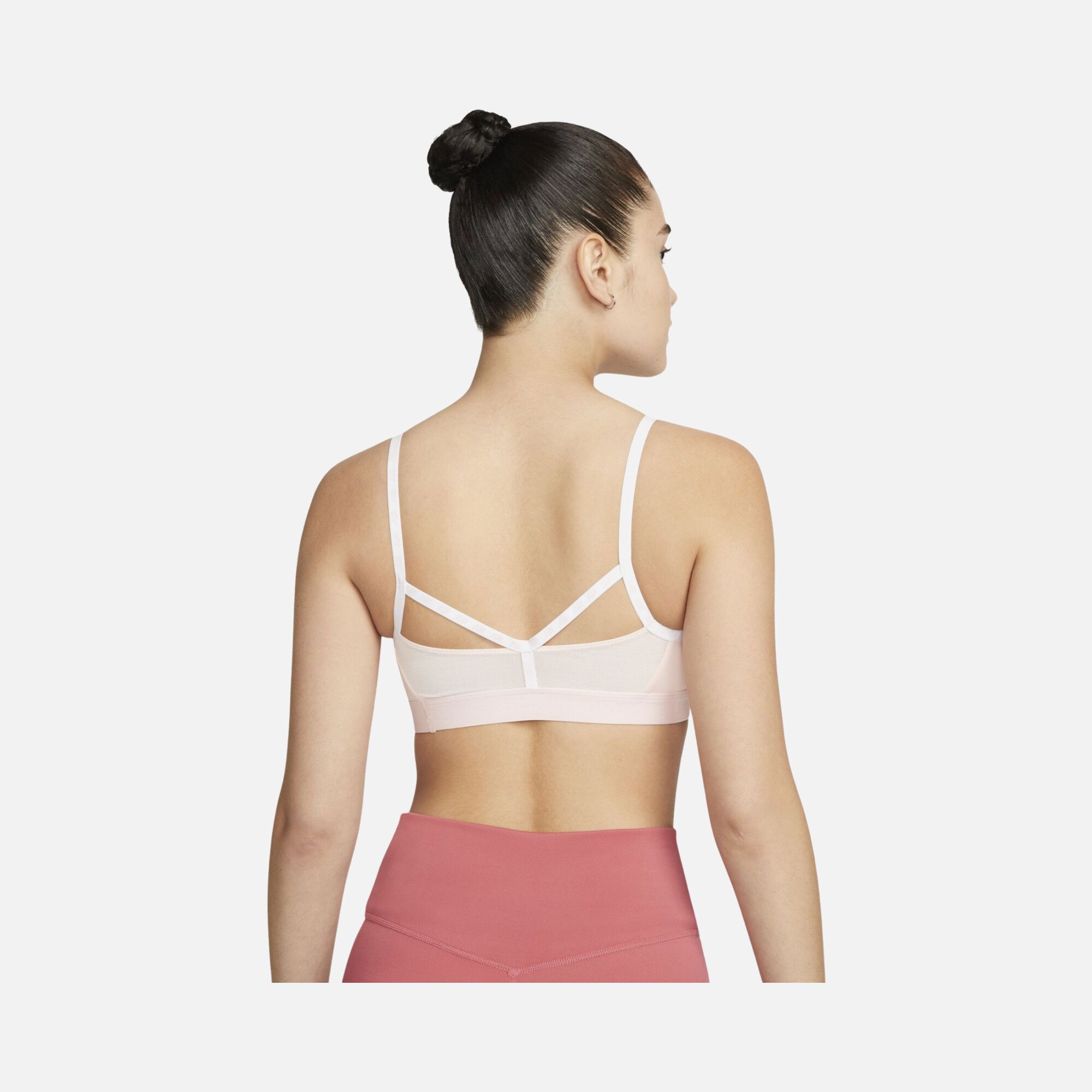 Nike Air Dri-Fit Indy Light-Support Padded Logo Tape Sports Kadın Bra