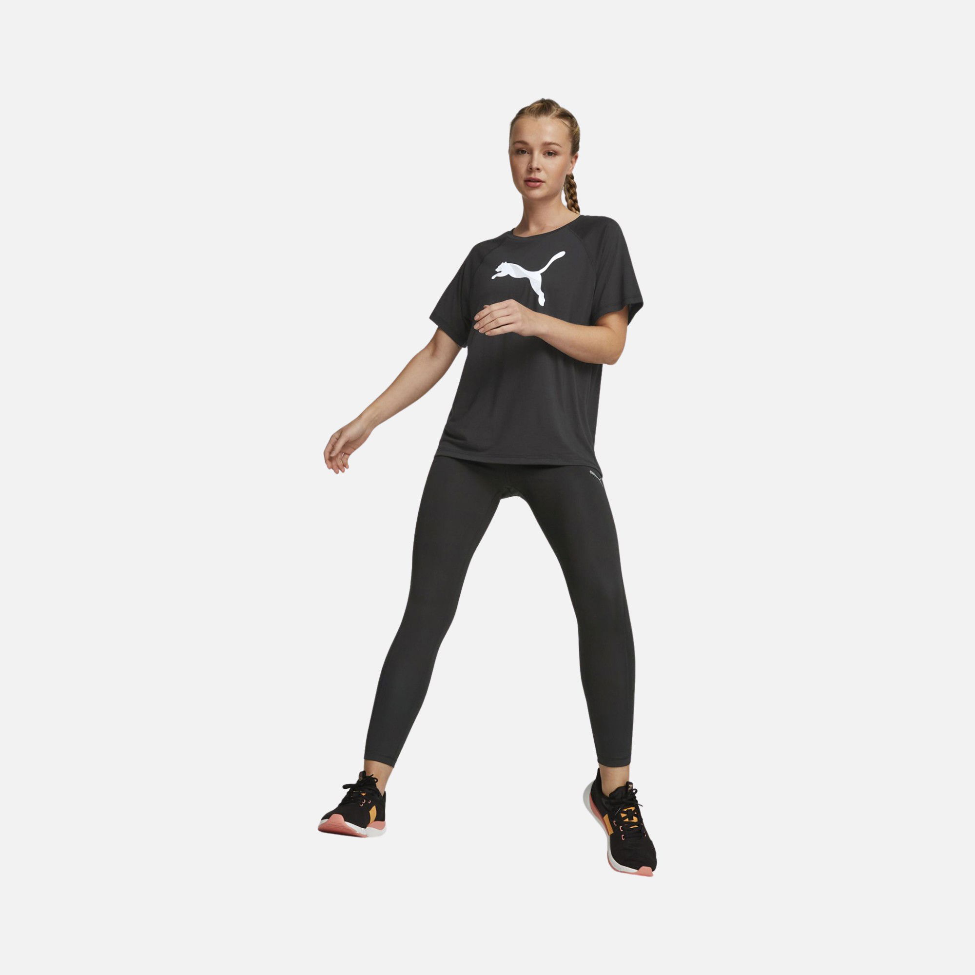 Puma Sportswear Evostripe Graphics Logo Short-Sleeve Kadın Tişört