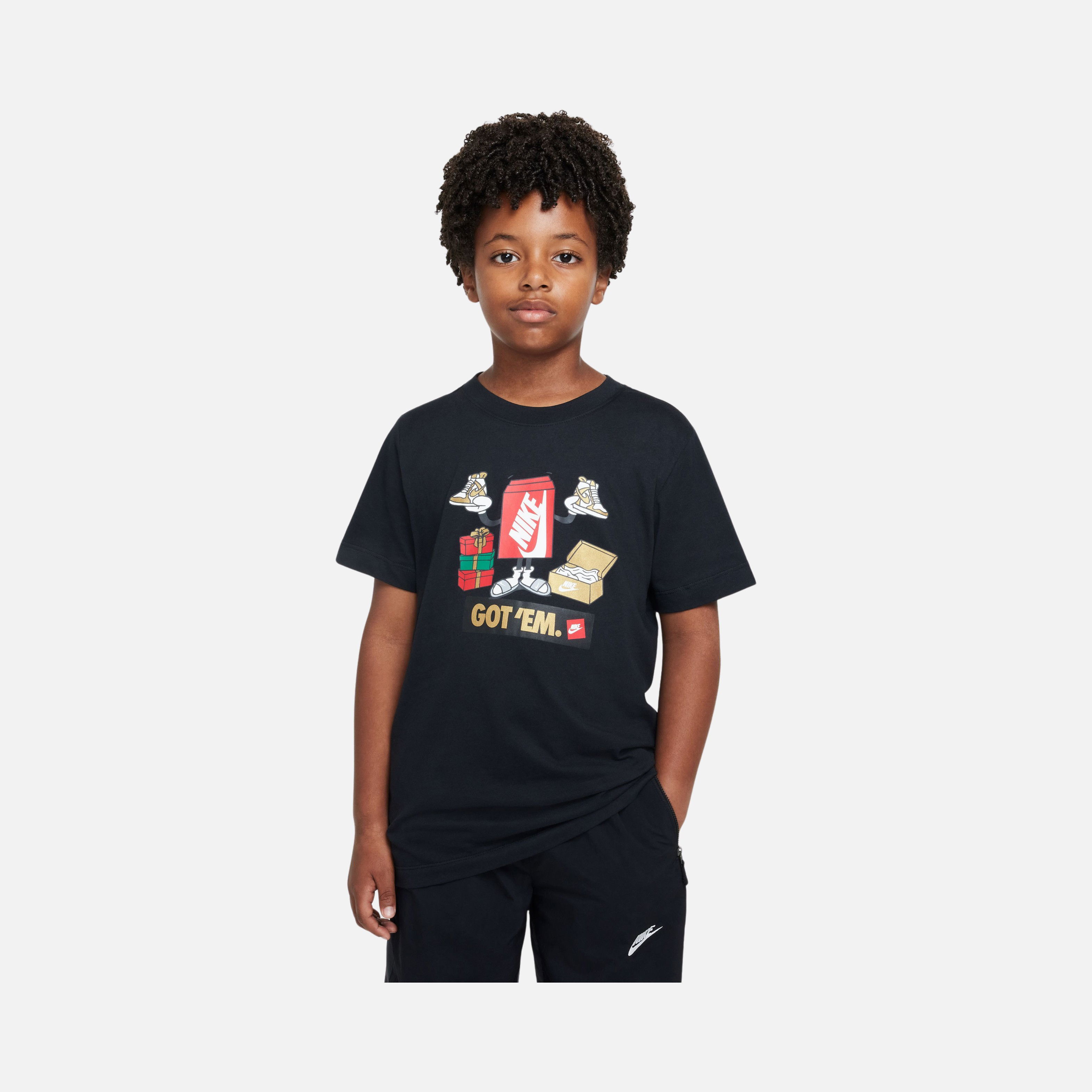 Nike Sportswear Boxy Got 'Em Graphic Short-Sleeve Çocuk Tişört