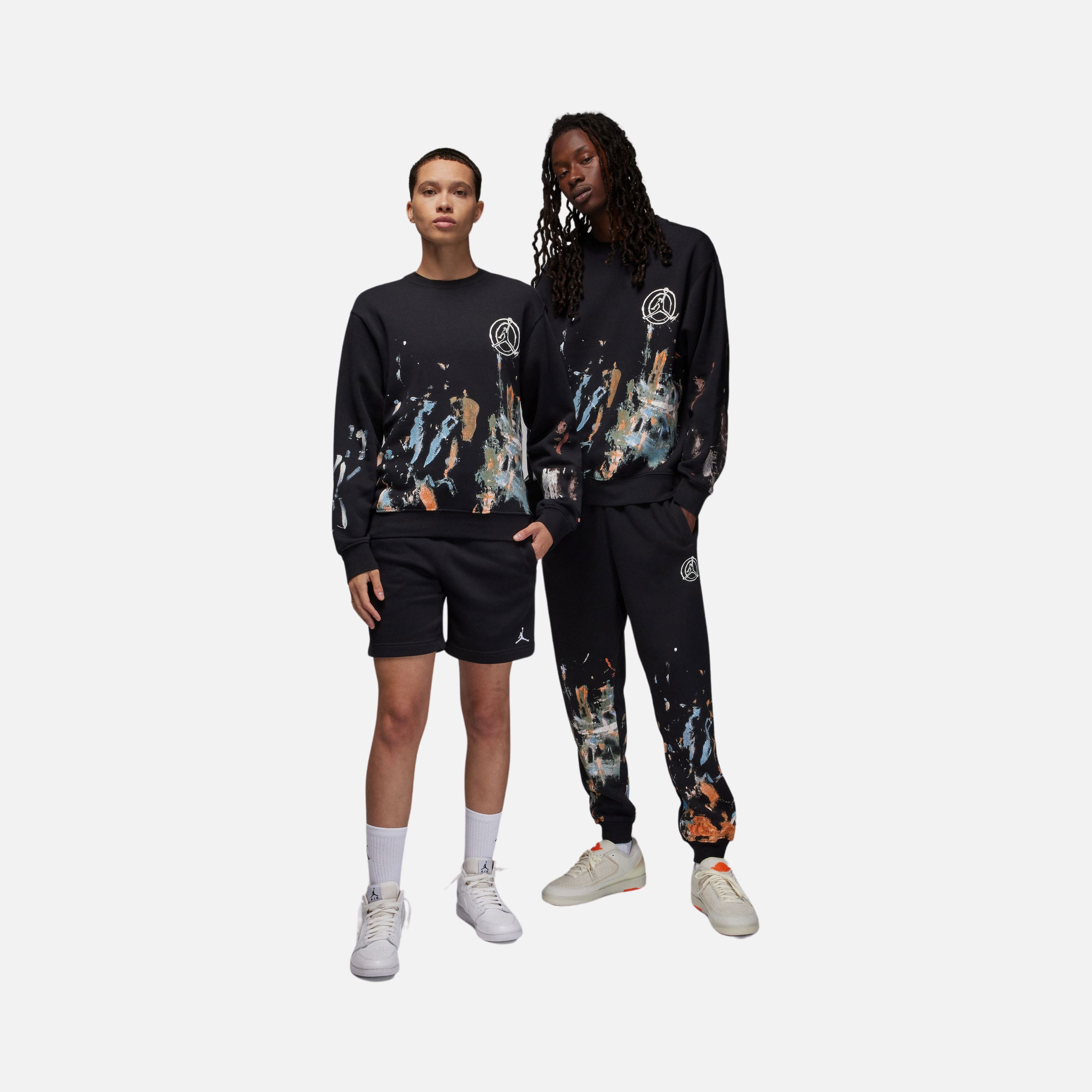 Nike Jordan Artist Series by Jammie Holmes Fleece Crew Erkek Sweatshirt