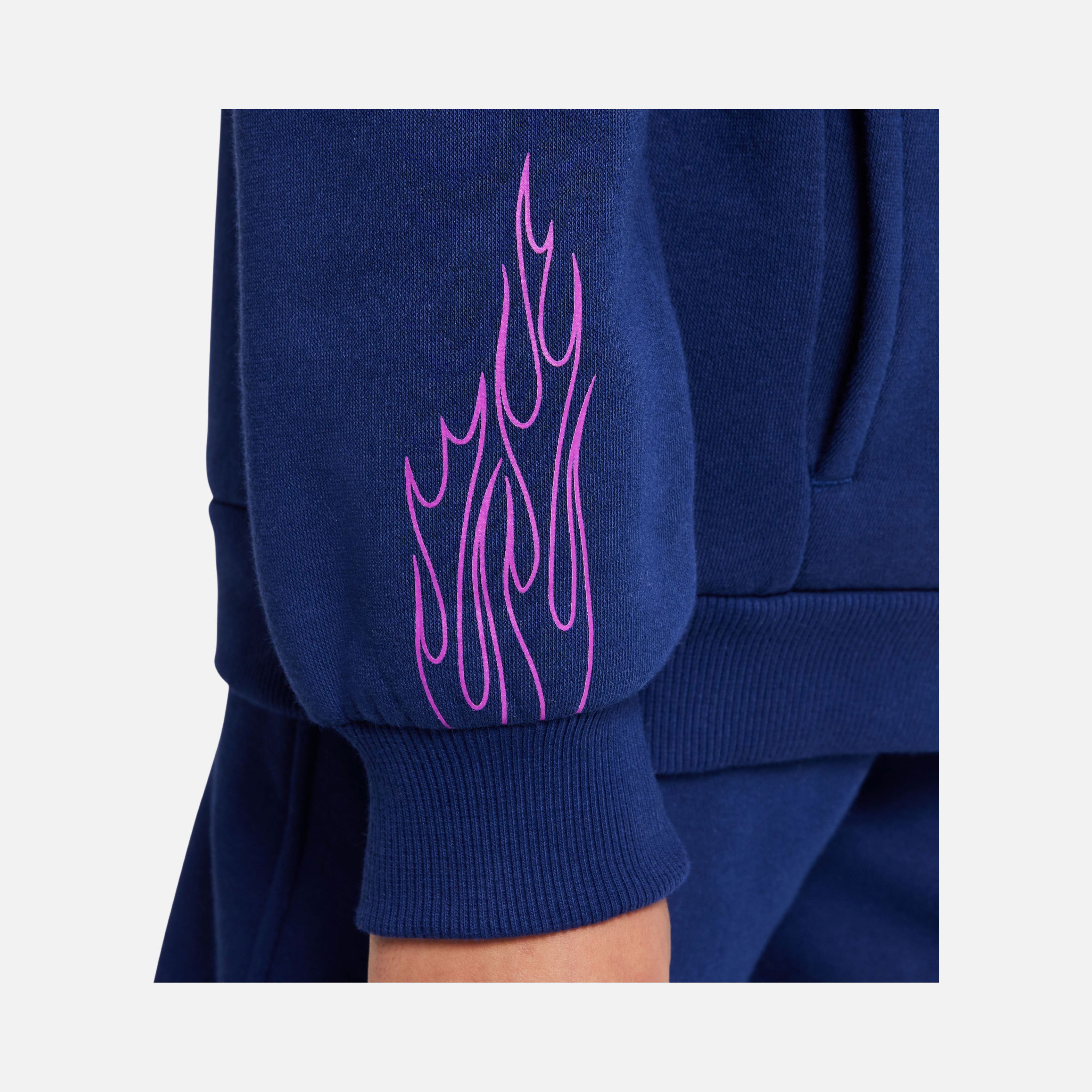 Nike Kylian Mbappe Club Fleece Hoodie Pd Çocuk Sweatshirt