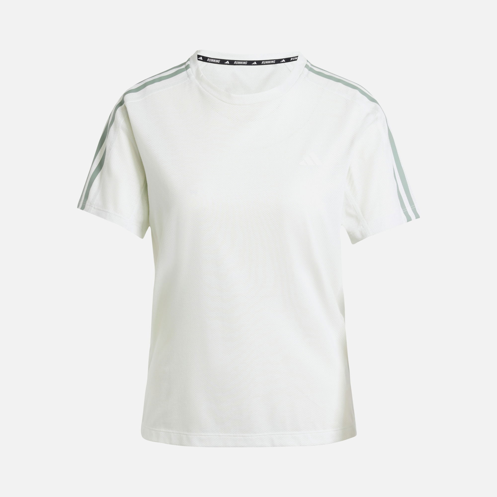 adidas AEROREADY Own the Run 3-Stripes Running Short-Sleeve Kadın Tişört