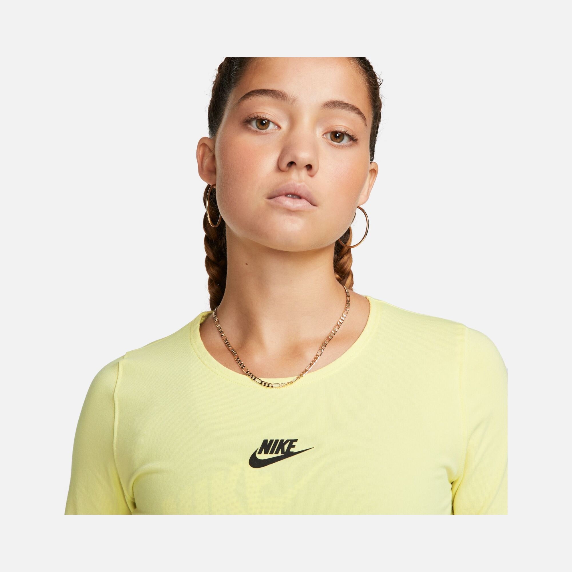 Nike Sportswear Gel-Dance Cropped Long-Sleeve Kadın Tişört