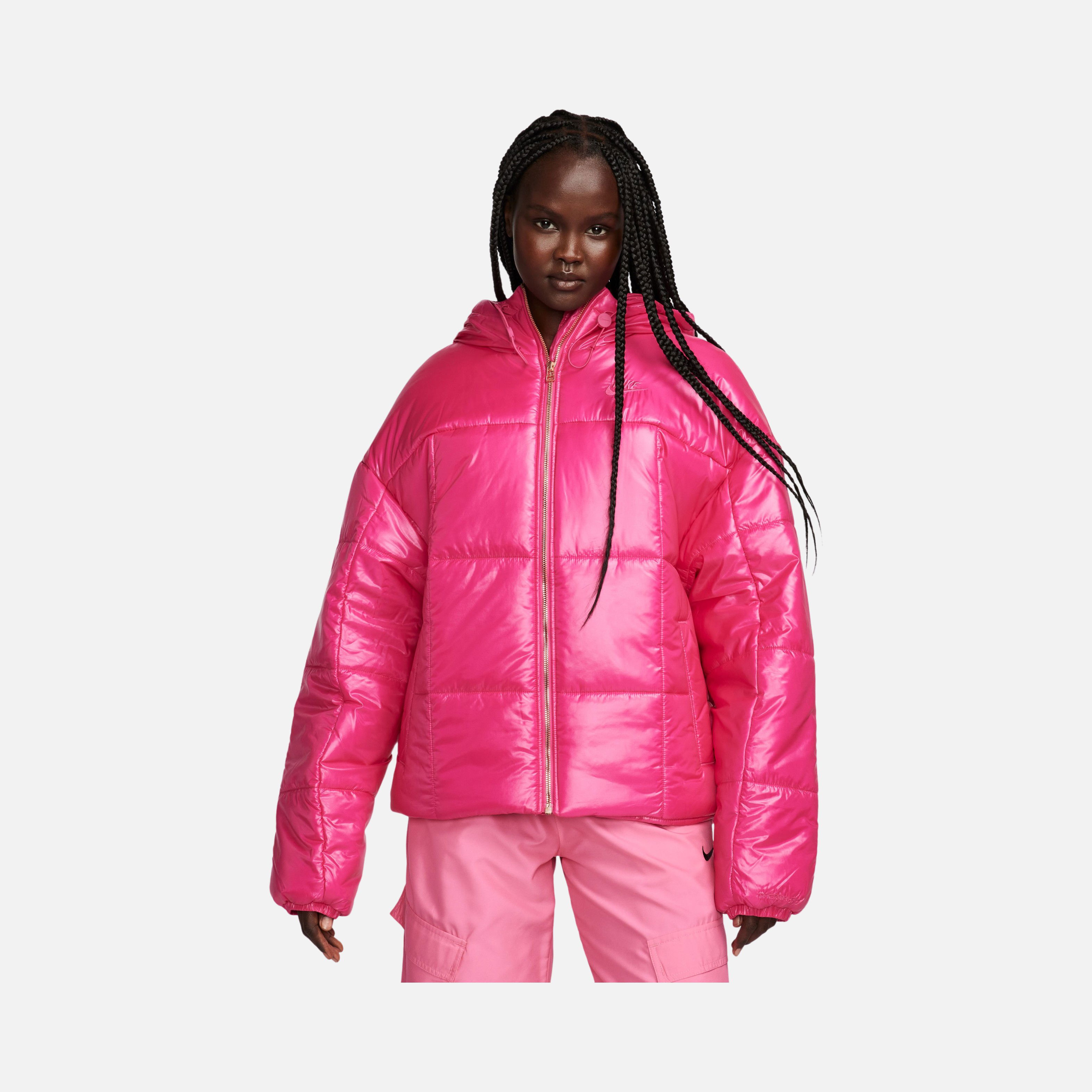 Nike Sportswear Classic Puffer Shine Therma-Fit Plenty Full-Zip Hoodie Kadın Mont