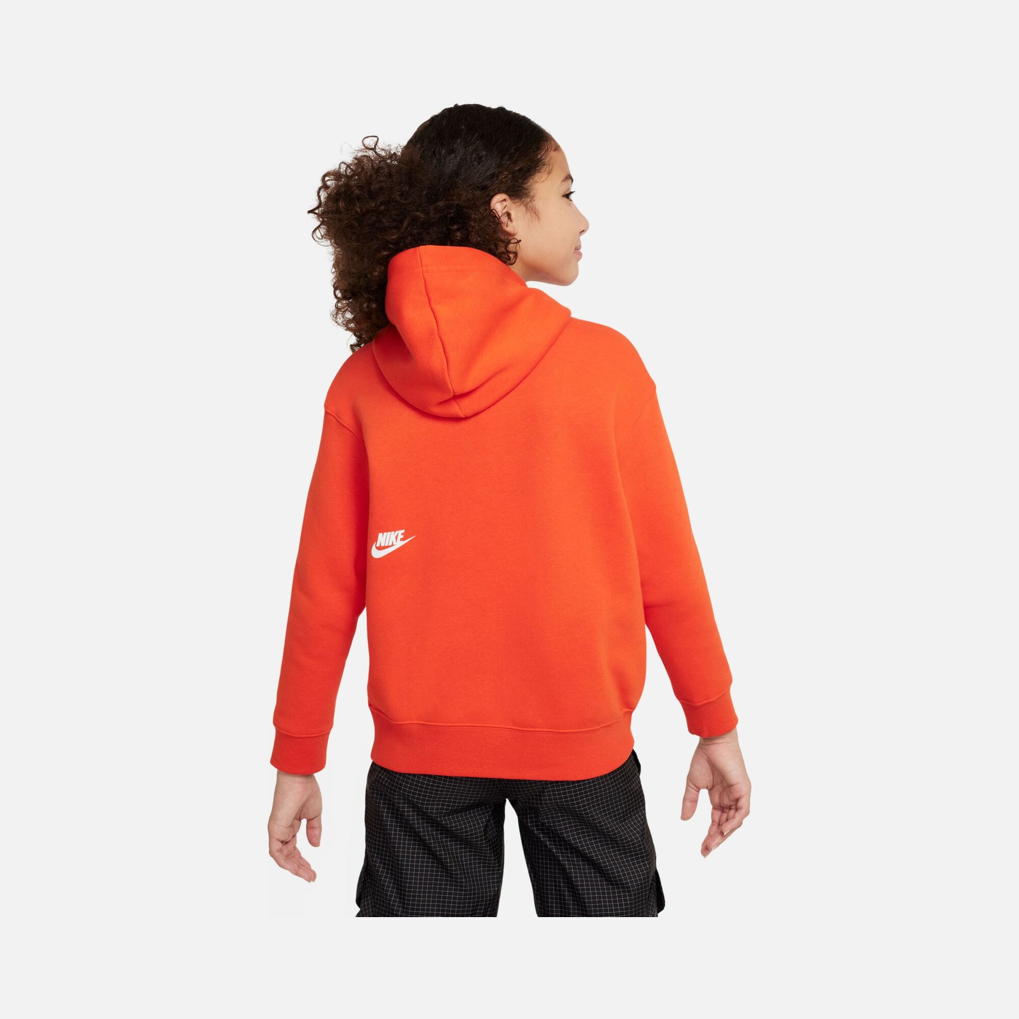 Nike Sportswear Swoosh Graphic Oversized Pullover Dance Hoodie (Girls') Çocuk Sweatshirt