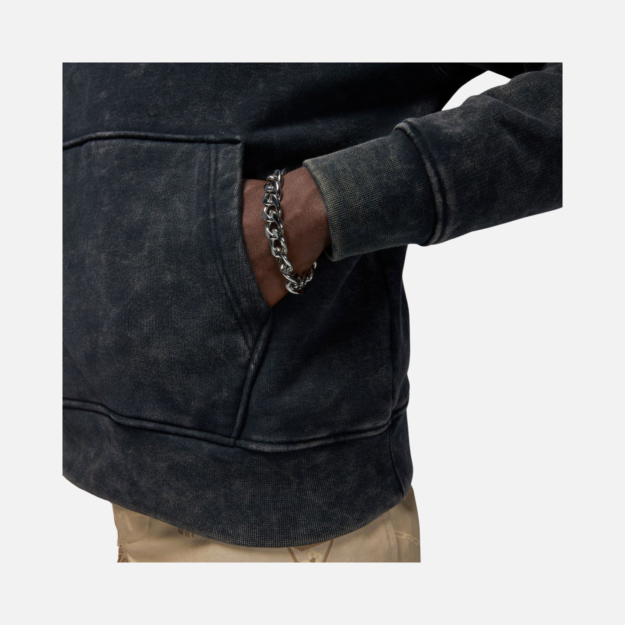 Nike Jordan Brand Flight Heritage Fleece Pullover Washed Hoodie Erkek Sweatshirt