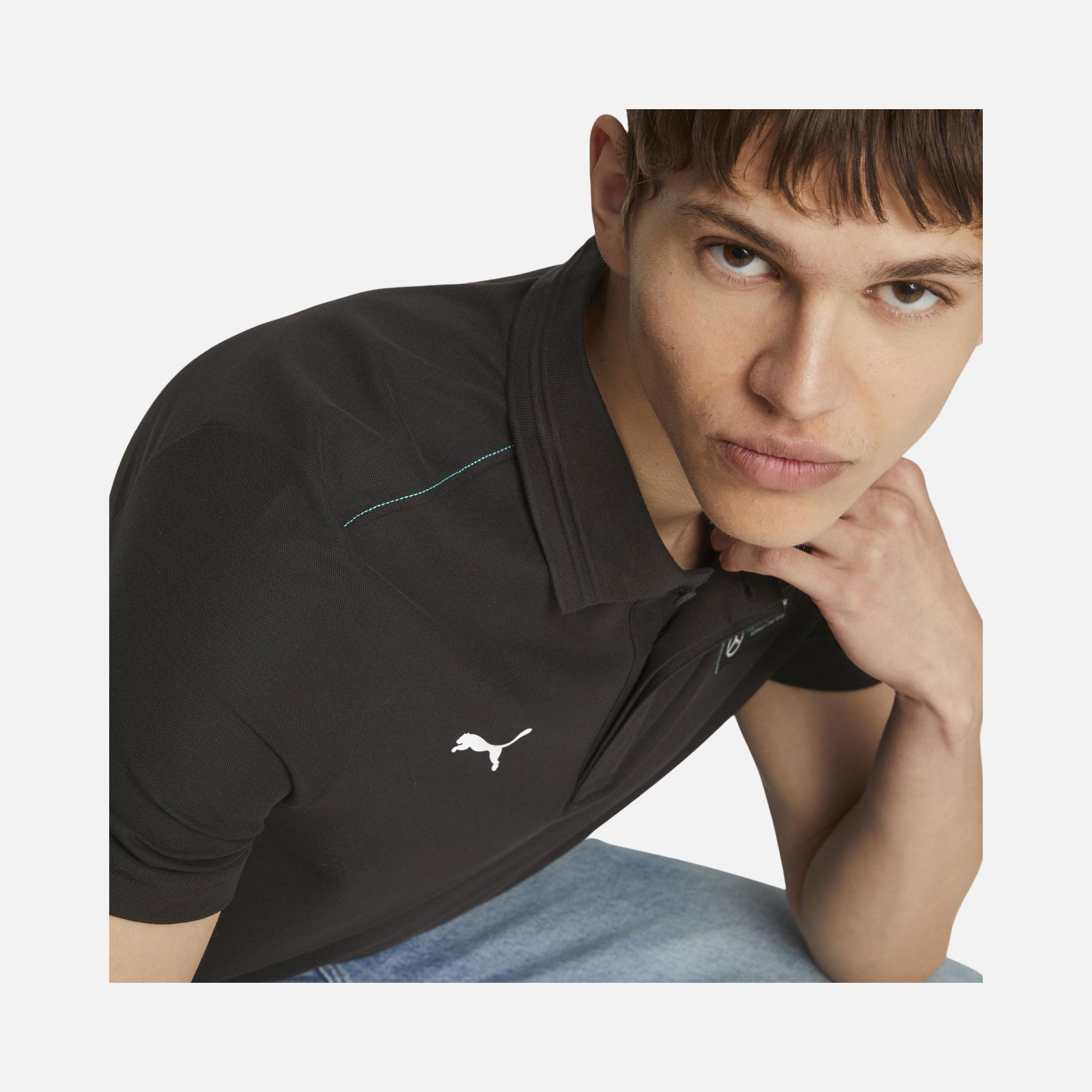 Puma Sportswear Mercedes-AMG F1 Petronas Polo Short-Sleeve Erkek Tişört
