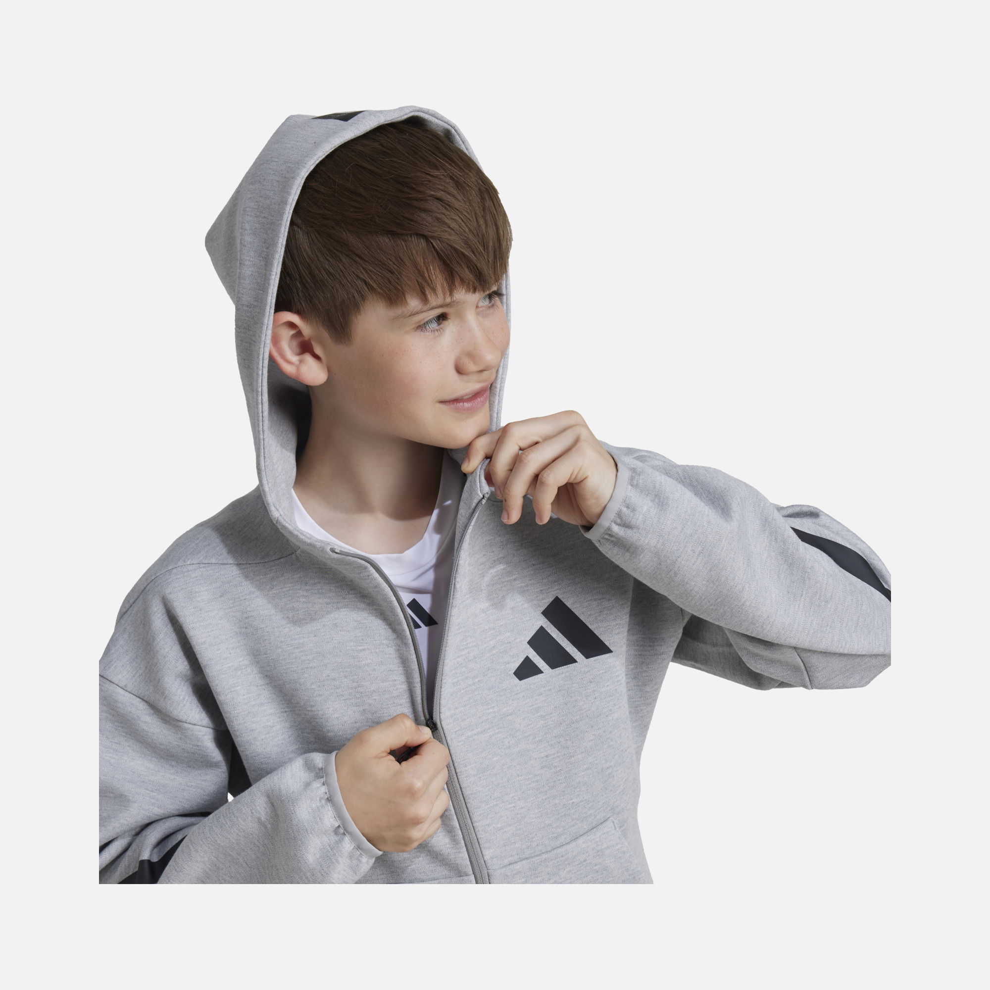 adidas Z.N.E. Sportswear Track Full-Zip Hoodie Çocuk Sweatshirt