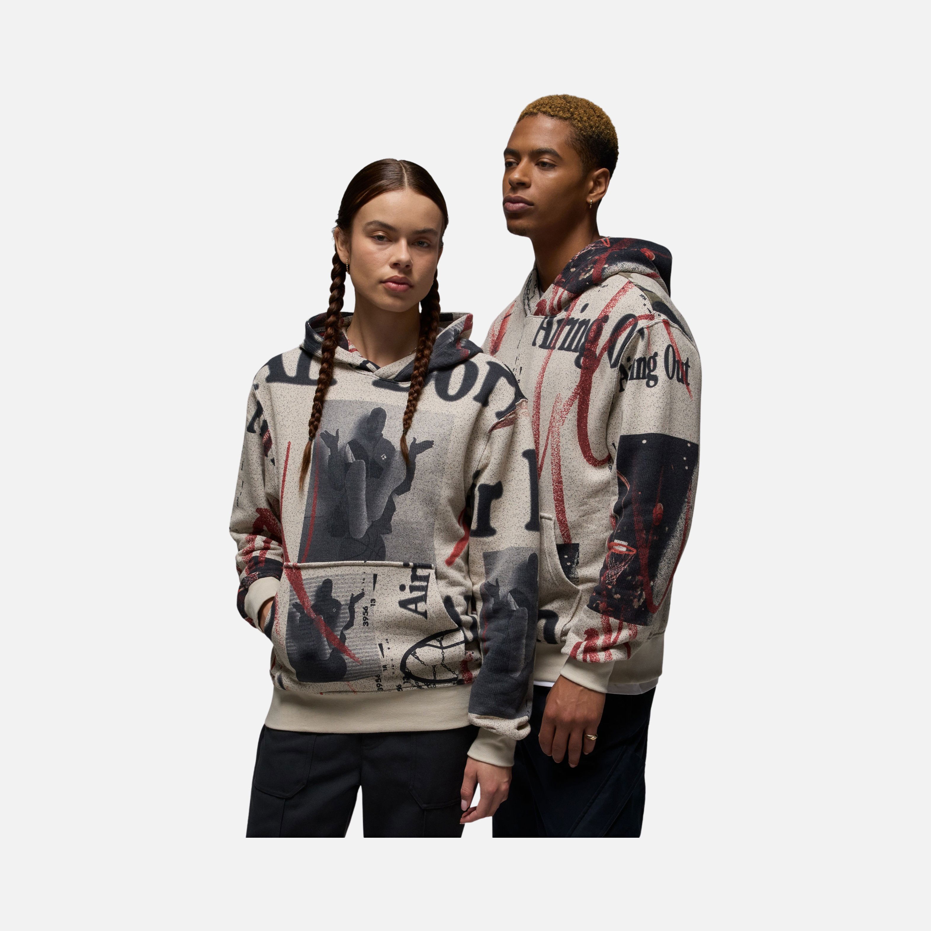 Nike Jordan Flight Heritage Knit Pullover Hoodie Erkek Sweatshirt