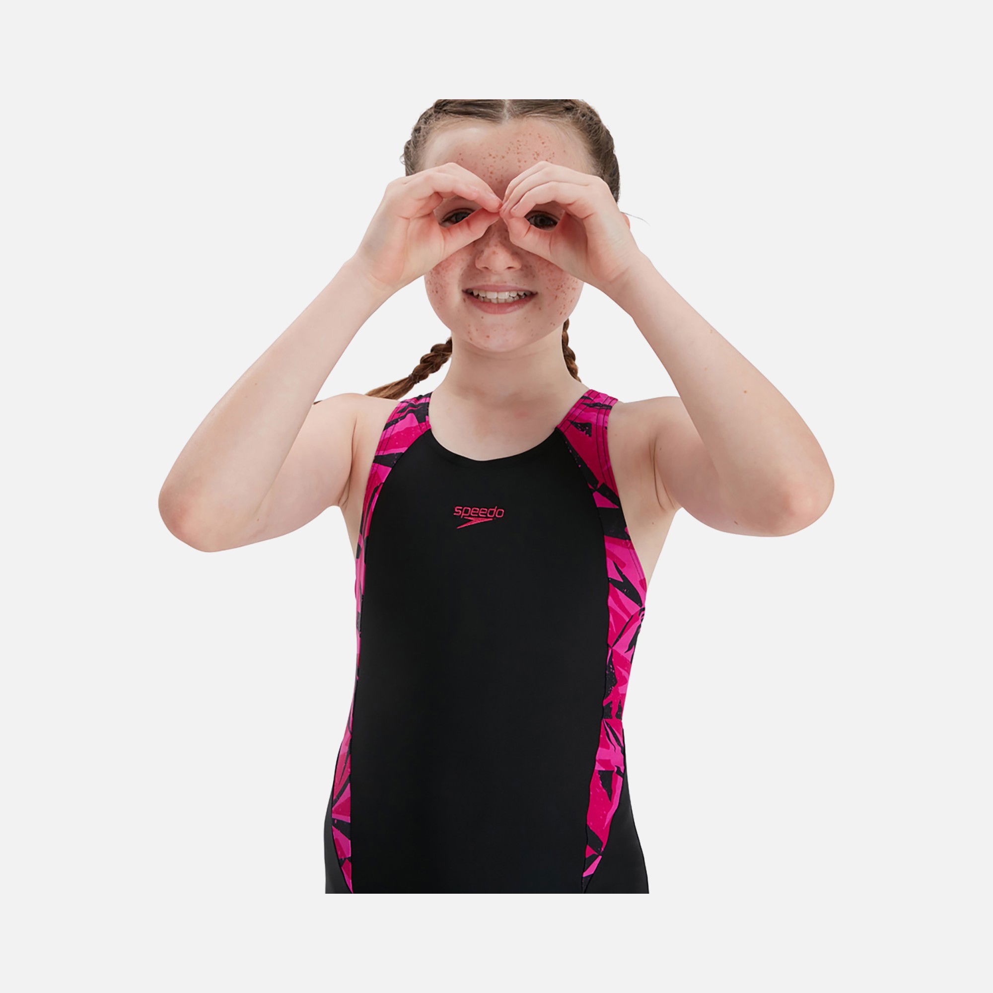 Speedo Hyperboom Splice Legsuit (Girls') Çocuk Yüzücü Mayo