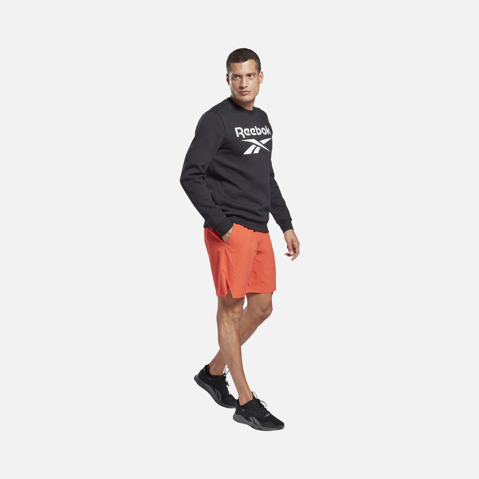 Reebok Identity Fleece Crew Erkek Sweatshirt