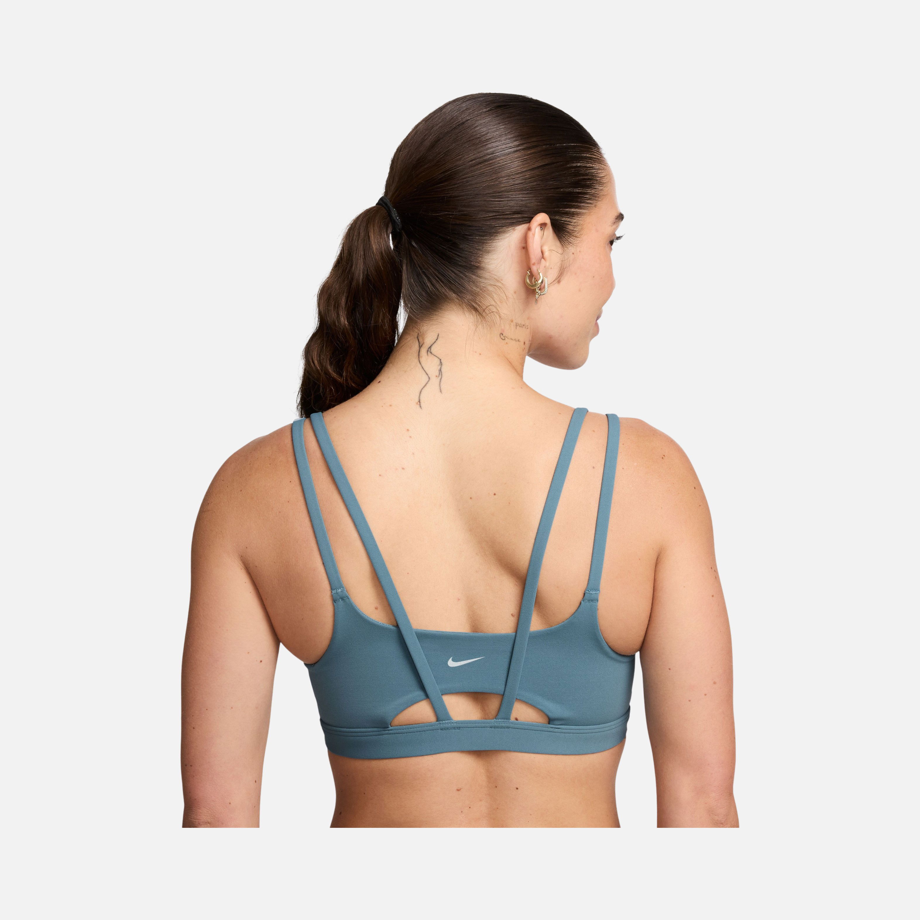 Nike Dri-Fit Alate Trace Light-Support Padded Strappy Training Kadın Bra
