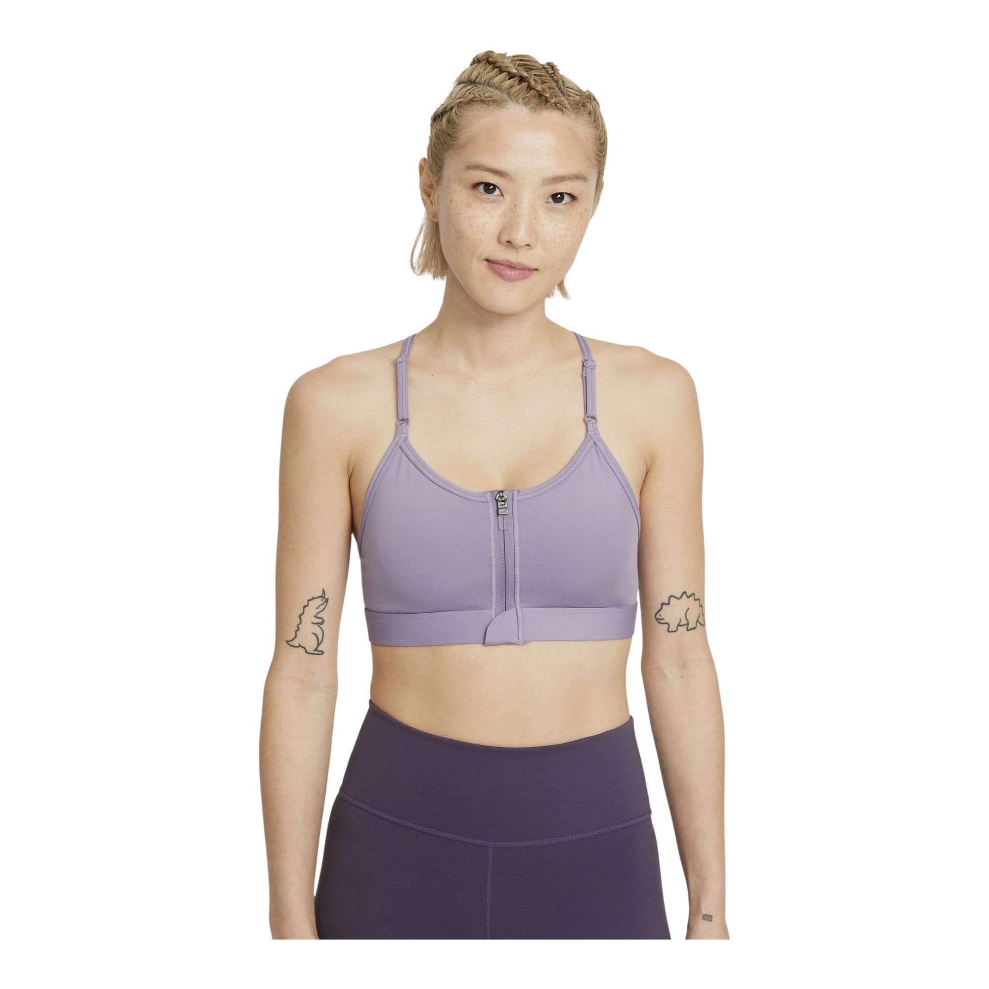 Nike Dri-Fit Indy Zip-Front Light-Support Padded Kadın Bra