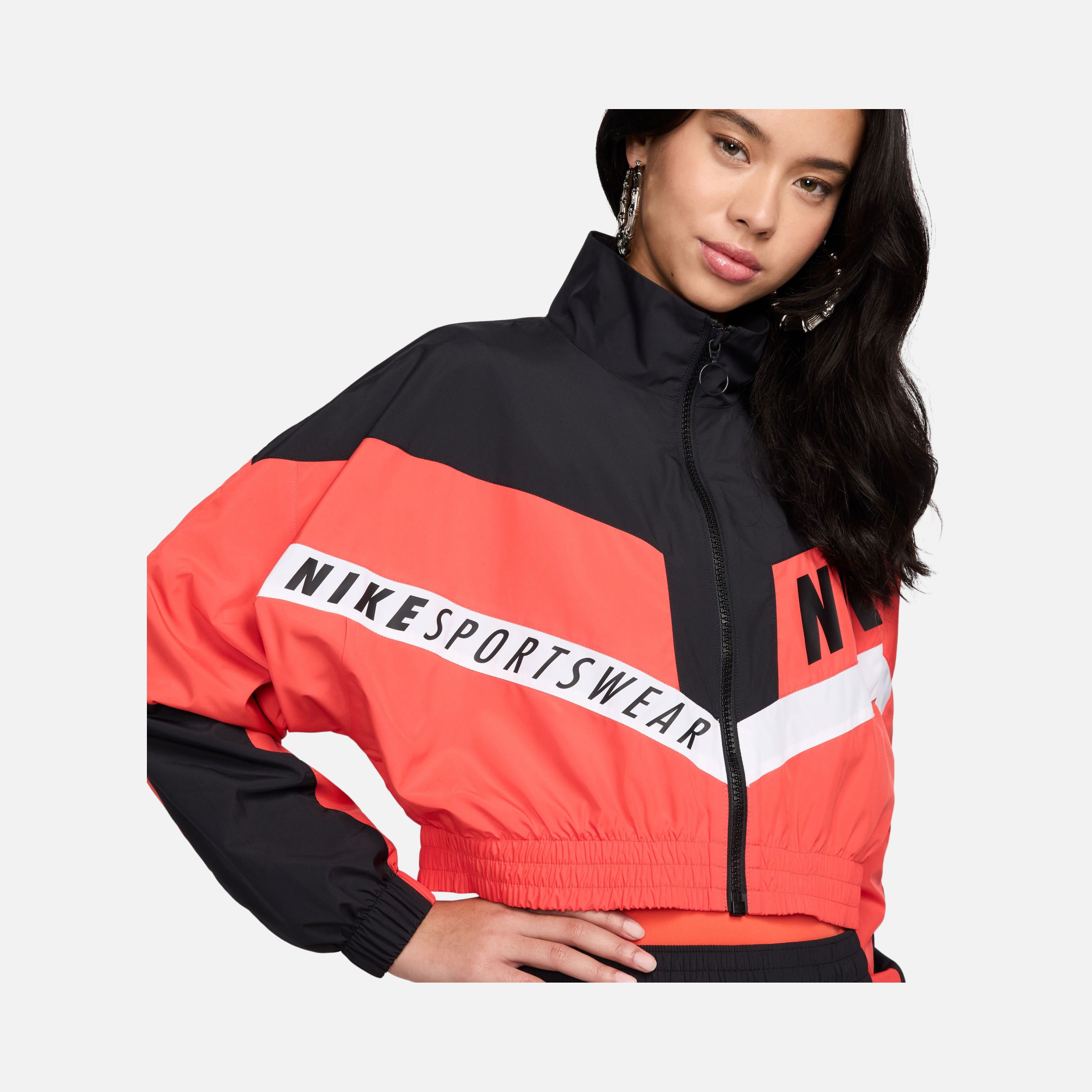 Nike Sportswear Gel Woven Street Crop Lined Full-Zip Kadın Ceket