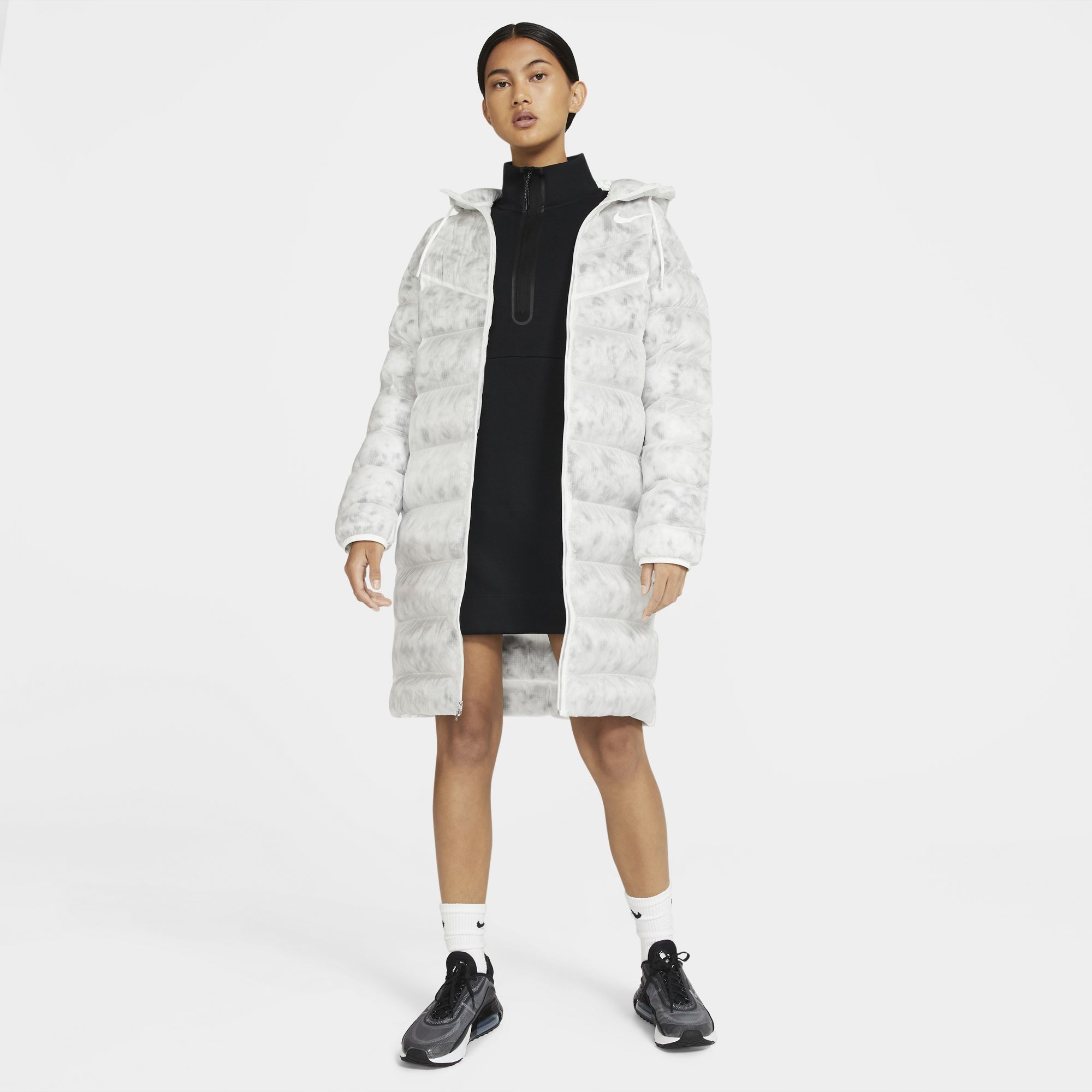 Nike Sportswear Marble EcoDown Full-Zip Hoodie Kadın Parka